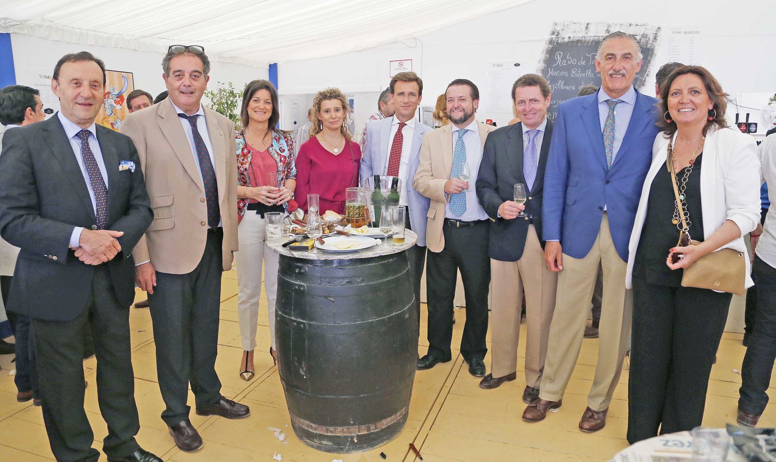 Begoña García, Manuel Gómez, Isaac Camacho, Juan Galobart, Fernando Pemán, Rocío Mateos, Mónica Bollullos y Javier Lasso de la Vega.