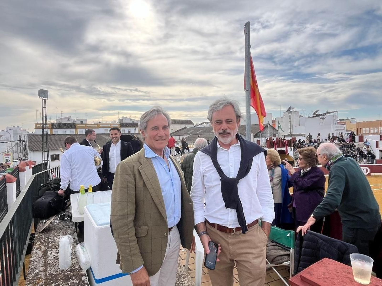 Jorge Manrique y Jaime Bohórquez, durante la jornada.