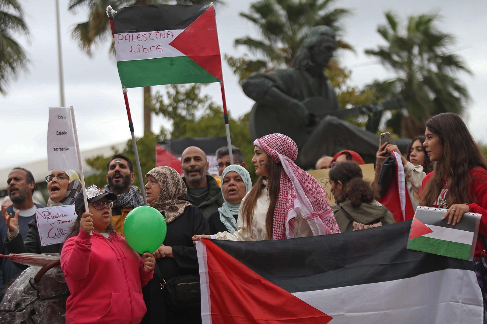Fotos de la concentración por Palestina en Algeciras