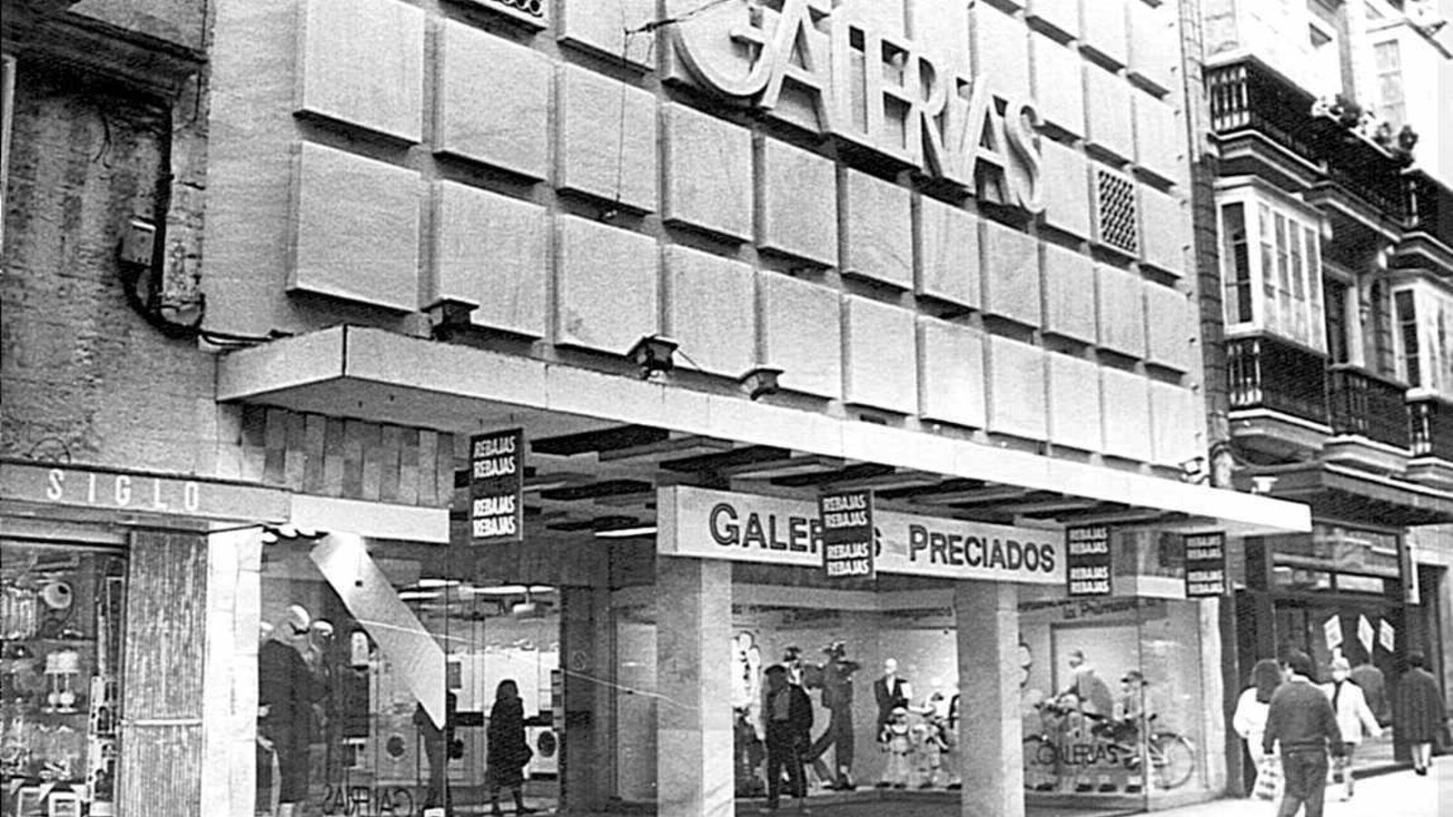 Galerías Preciados en la calle Ancha.