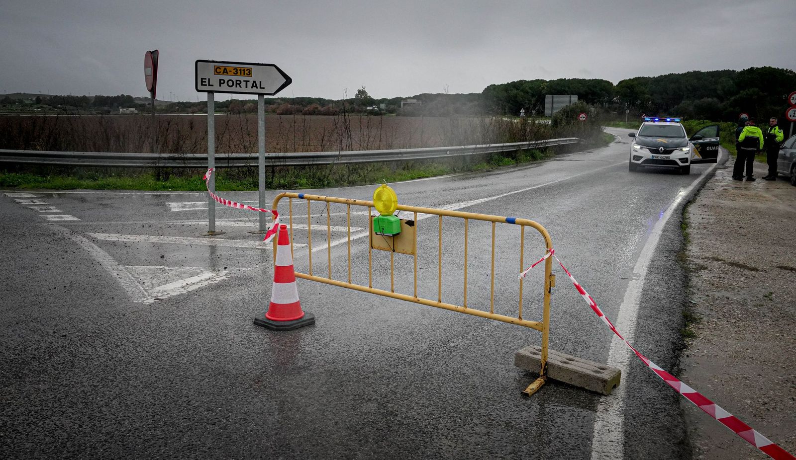 Imágenes de los efectos del temporal Kristin a su paso por Jerez