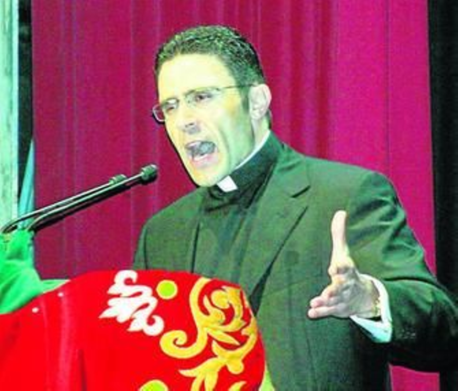 José Manuel Barral, en una exaltación de Semana Santa.