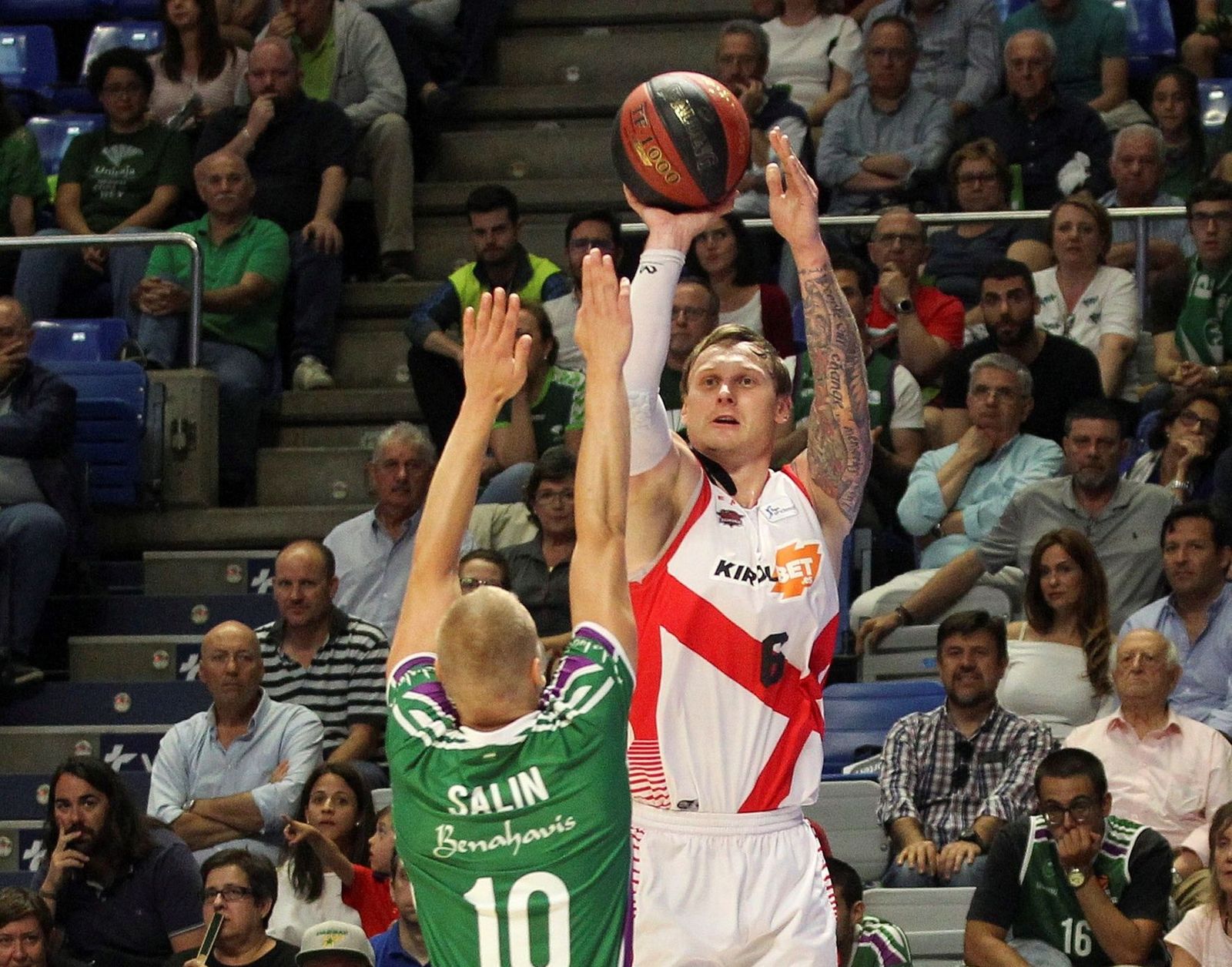 Janis Timma, en un partido ante Unicaja.