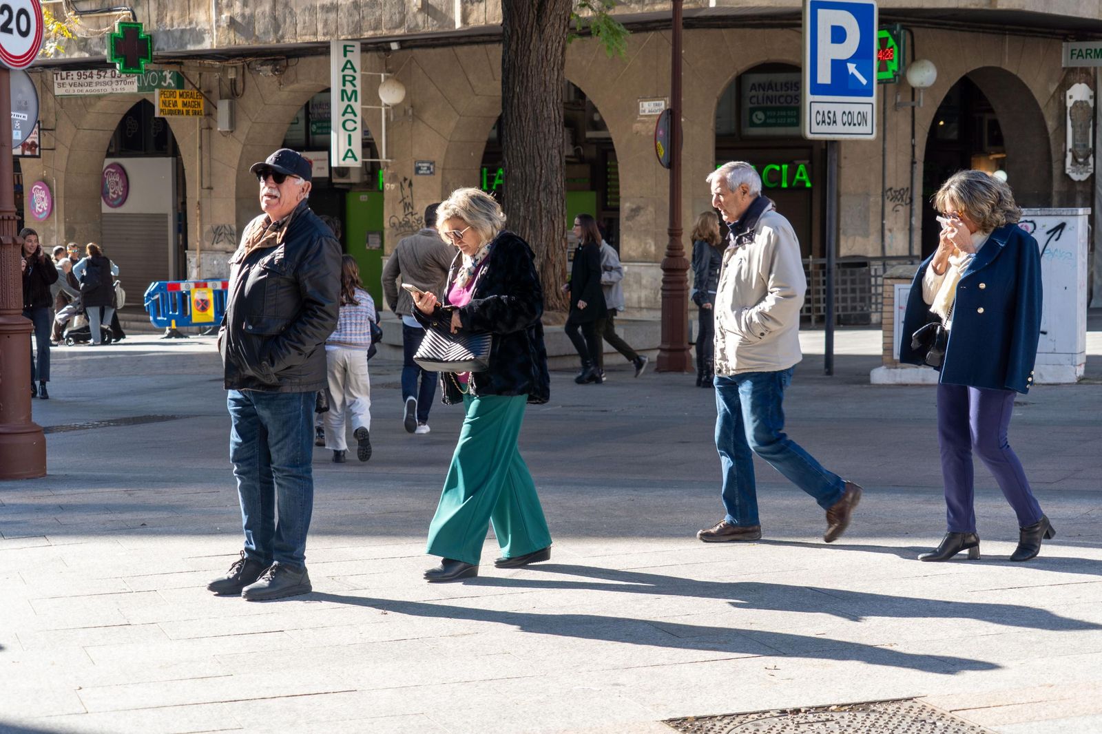 Imágenes de la fiesta del 31 de diciembre en las calles de Huelva