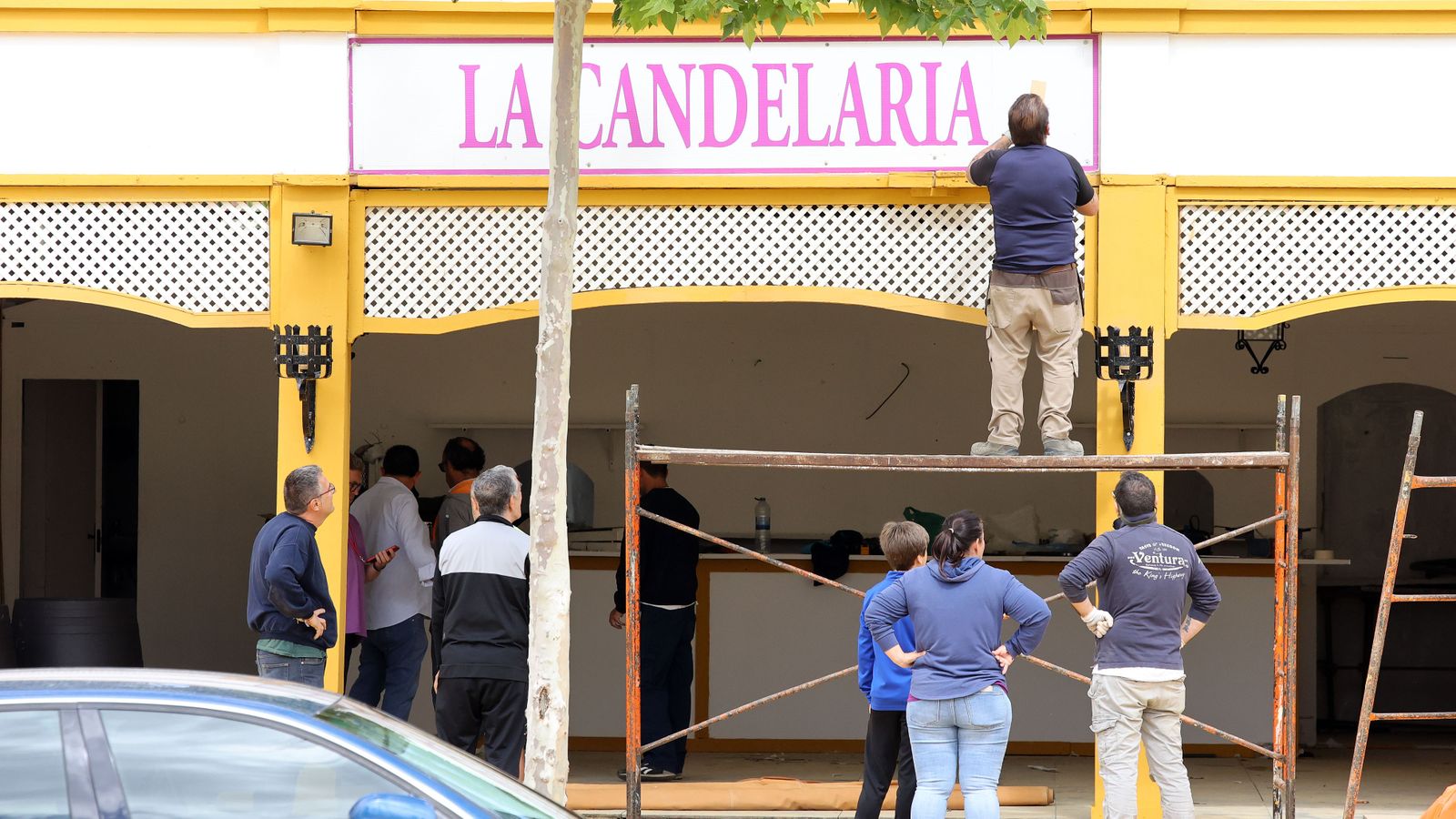 Preparativos en la Feria del Caballo 2024 de Jerez