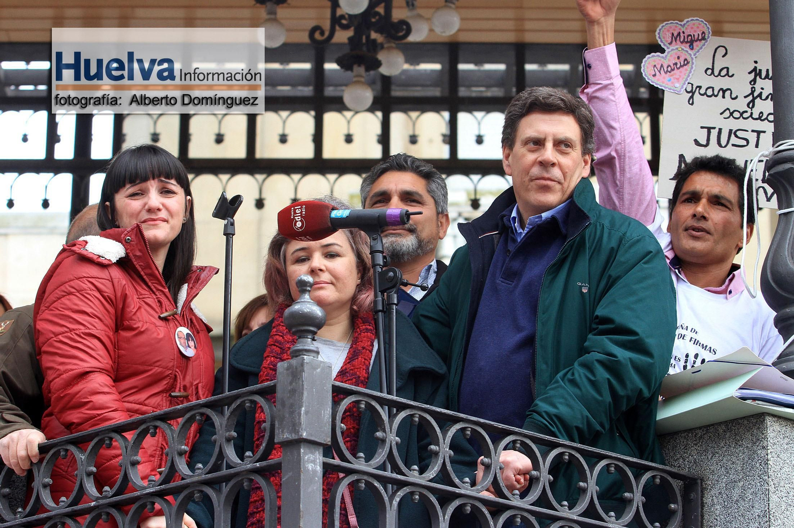 Imágenes de la manifestación contra la derogación de la prisión permanente revisable celebrada en Huelva