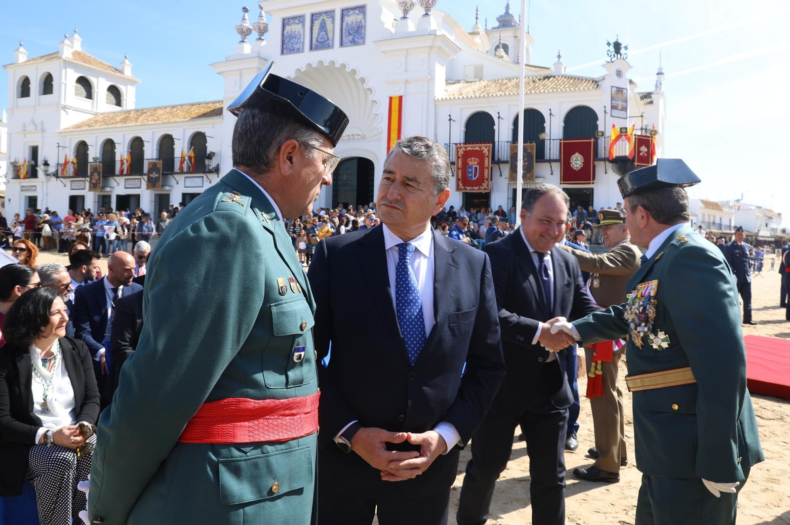 Imágenes del acto de Juramento o Promesa de Fidelidad a la Bandera Nacional en El Rocío