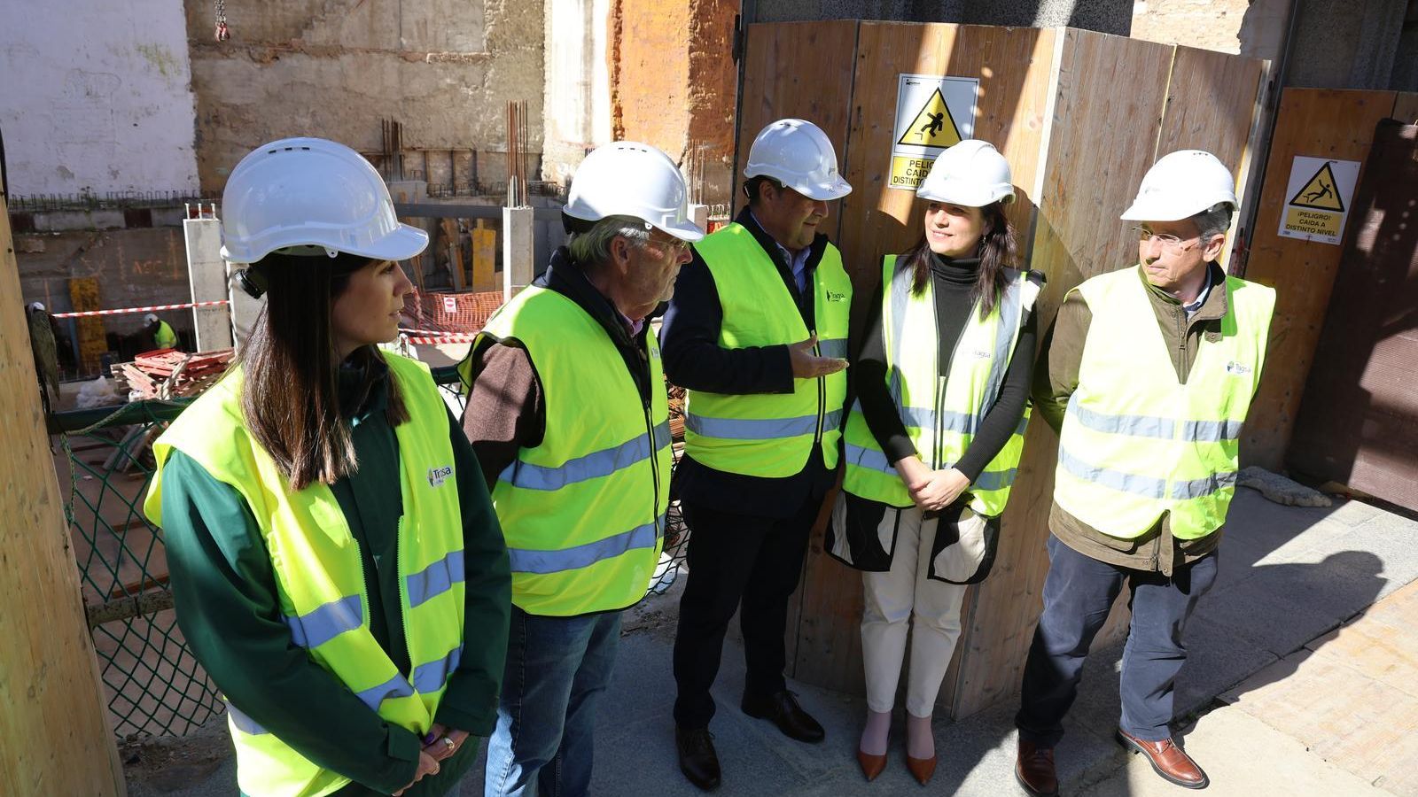 Visita a las obras de Hacienda.