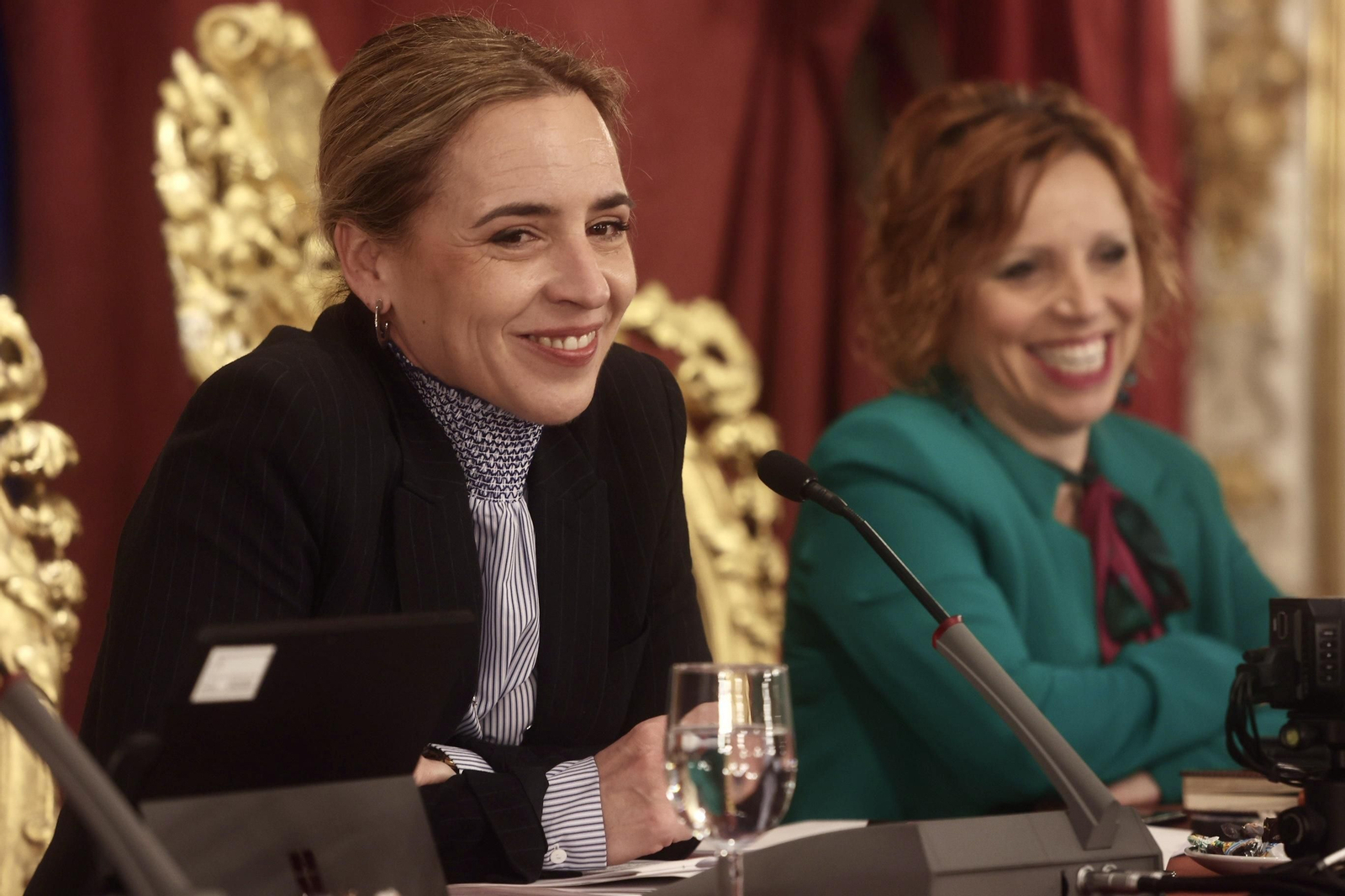 Almudena Martínez del Junco, durante el pleno.