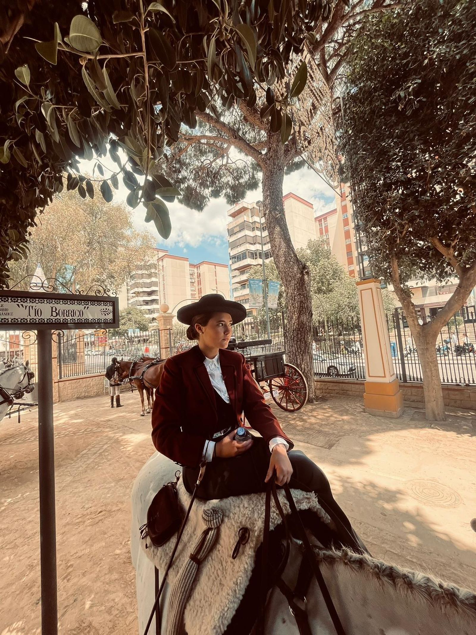 Calor y ambiente en el último día de la Feria de Jerez