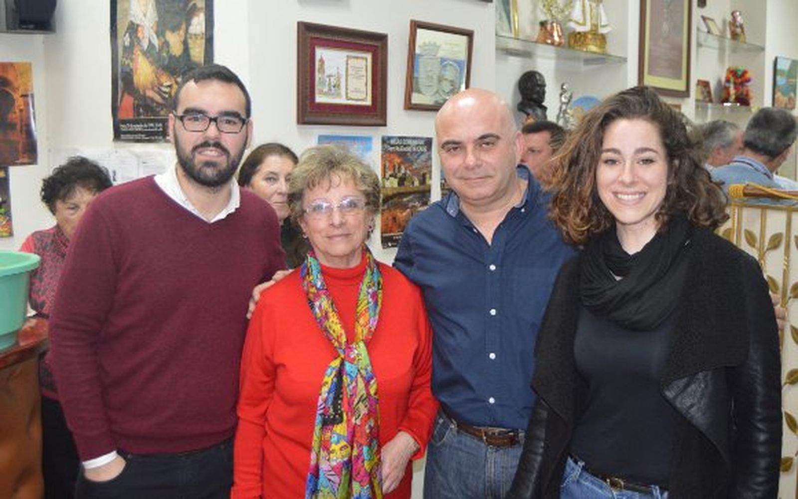 Julio Camacho, Mely Gordillo, David  Navarro y María Romay.

Foto: Ignacio Casas de Ciria