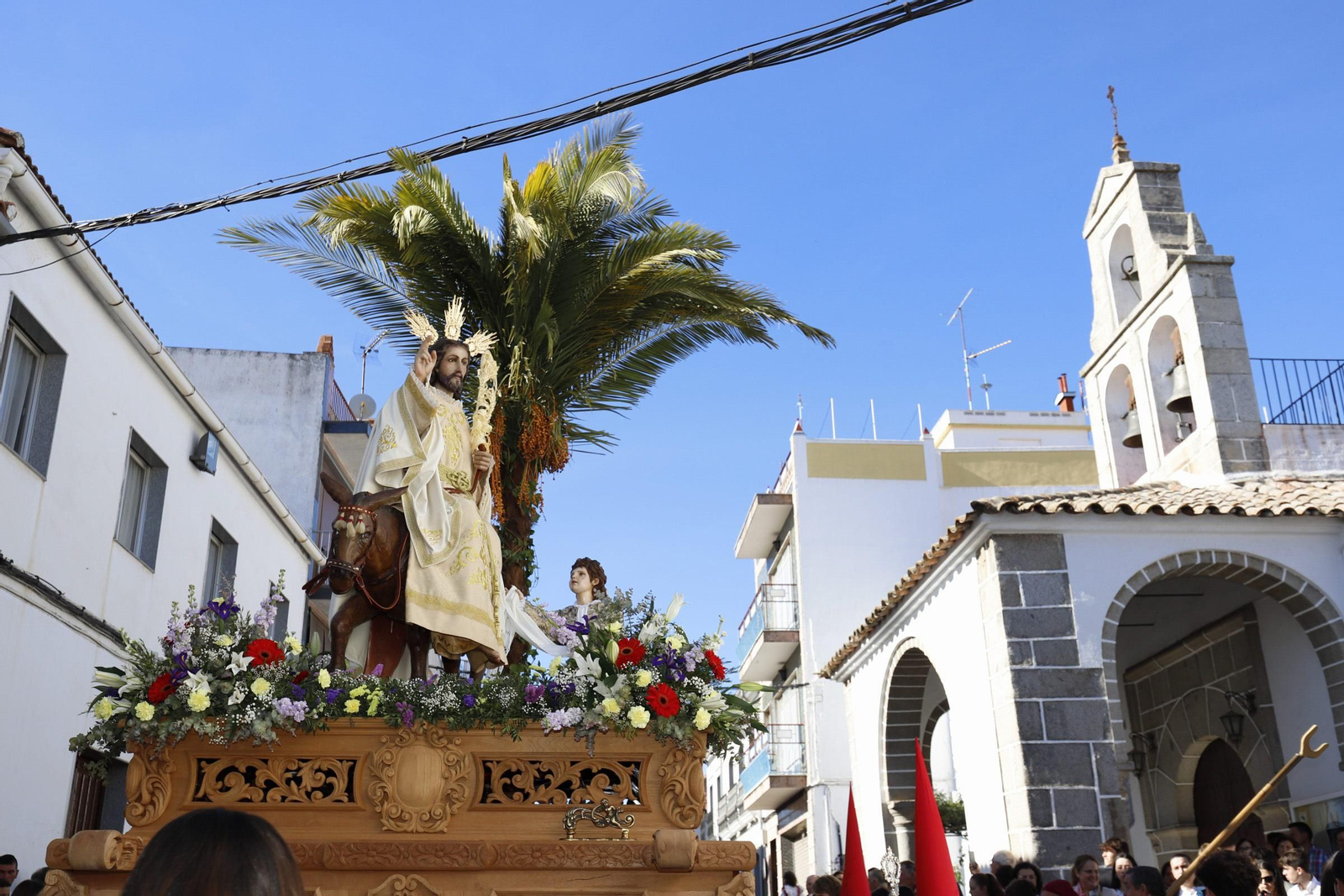 La procesión de la Borriquita en Villanueva de Córdoba, en imágenes