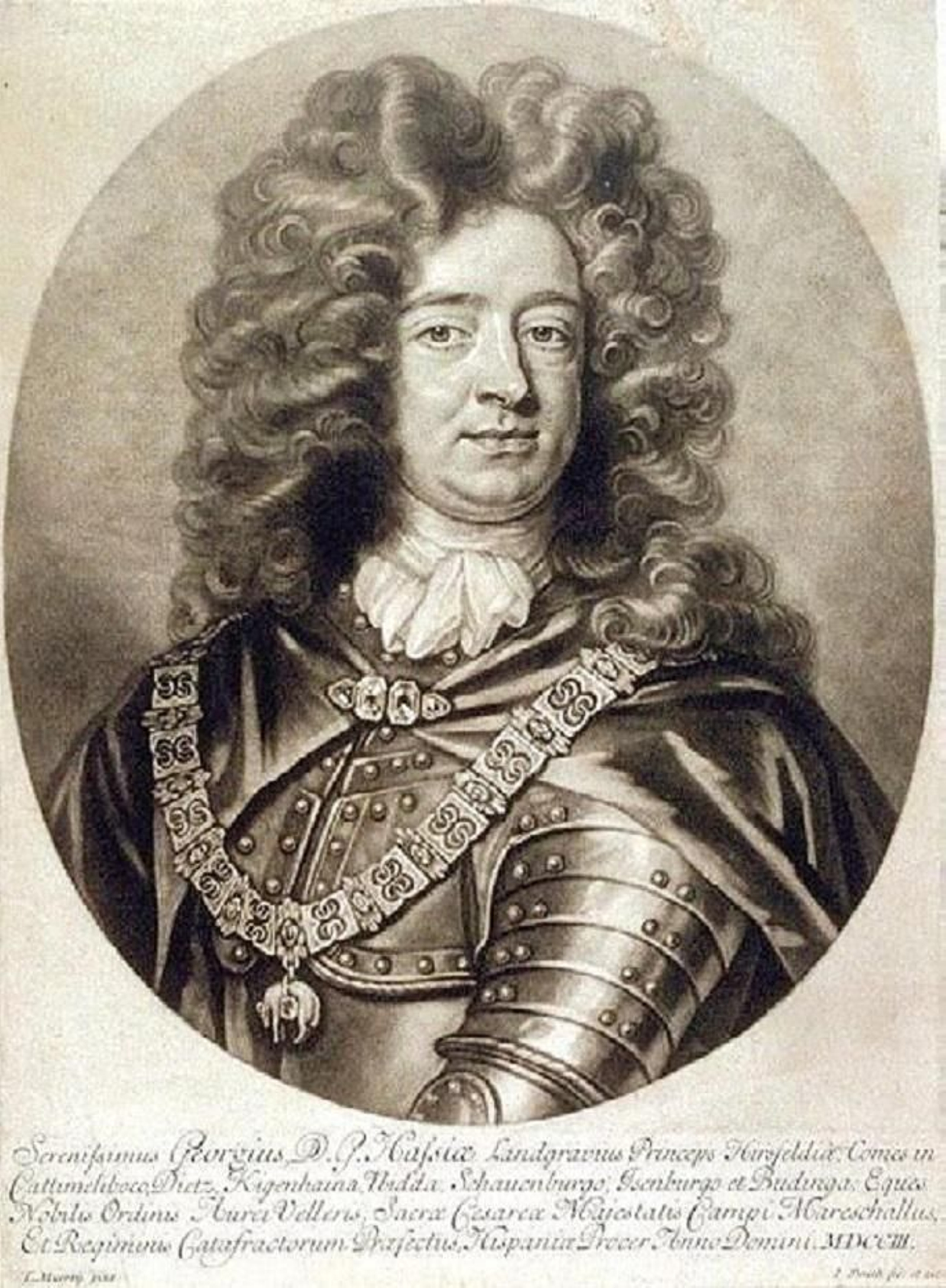 Retrato del príncipe Jorge de Hesse-Darmstadt (1669-1705).