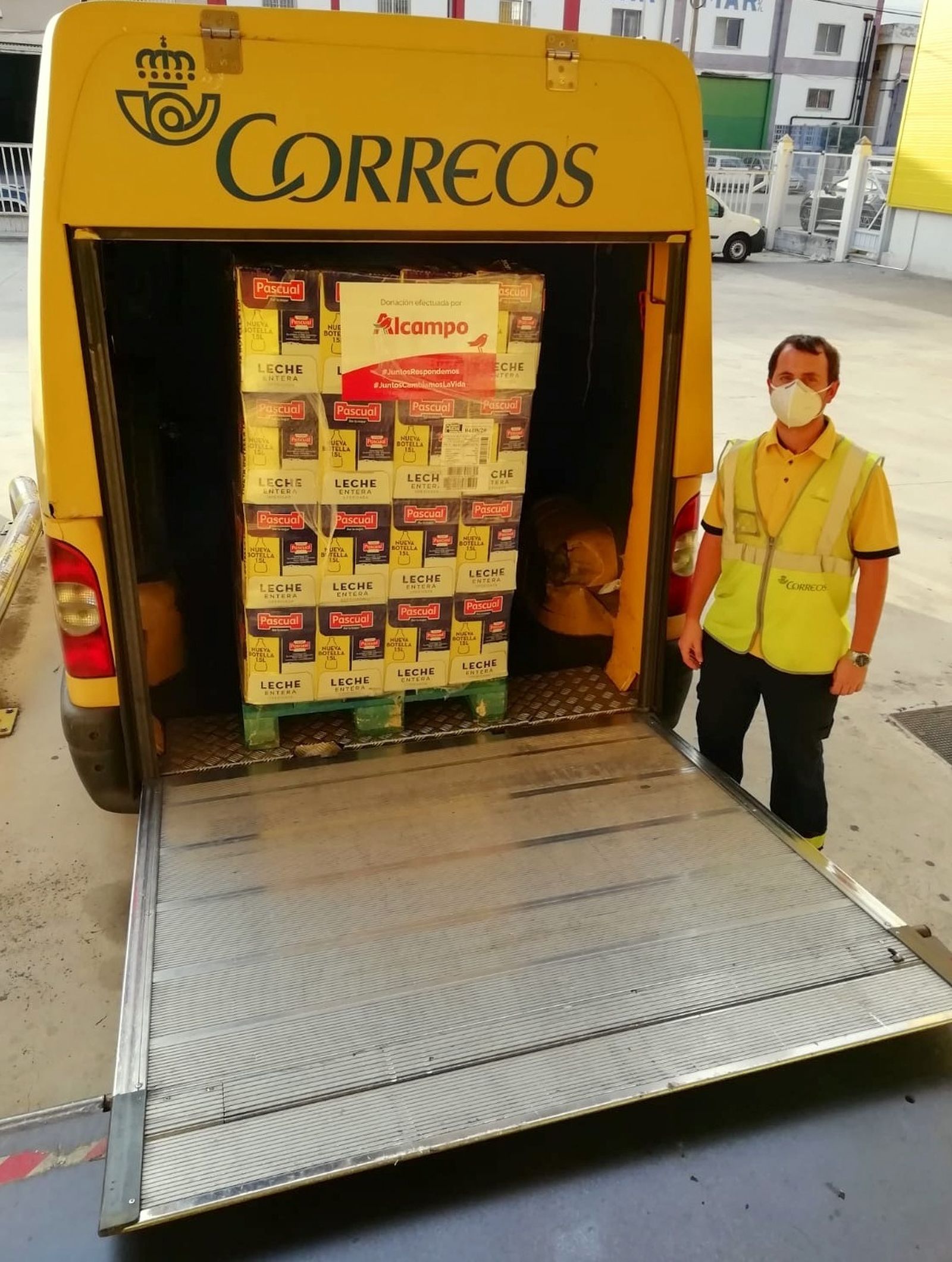 Correos y Banco de Alimentos.