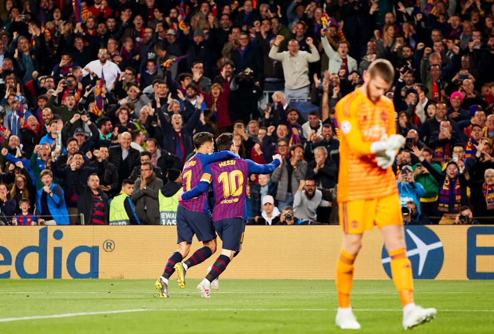 El Barcelona- Manchester United, en imágenes