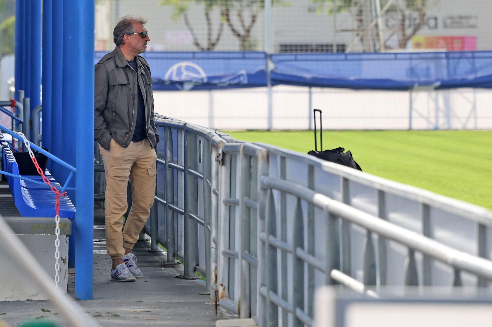 Imágenes del entrenamiento del Recre en la Ciudad Deportiva Francisco Mendoza