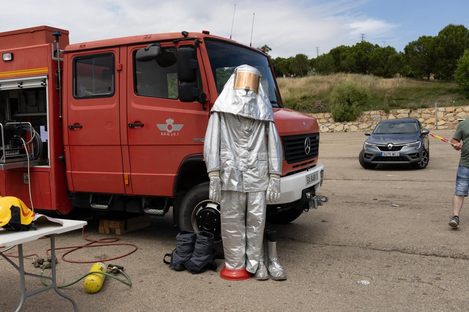 Exhibición de la Patrulla Aspa del Ejército del Aire y del Espacio con motivo del 1.200 aniversario de la capitalidad de Jaén
