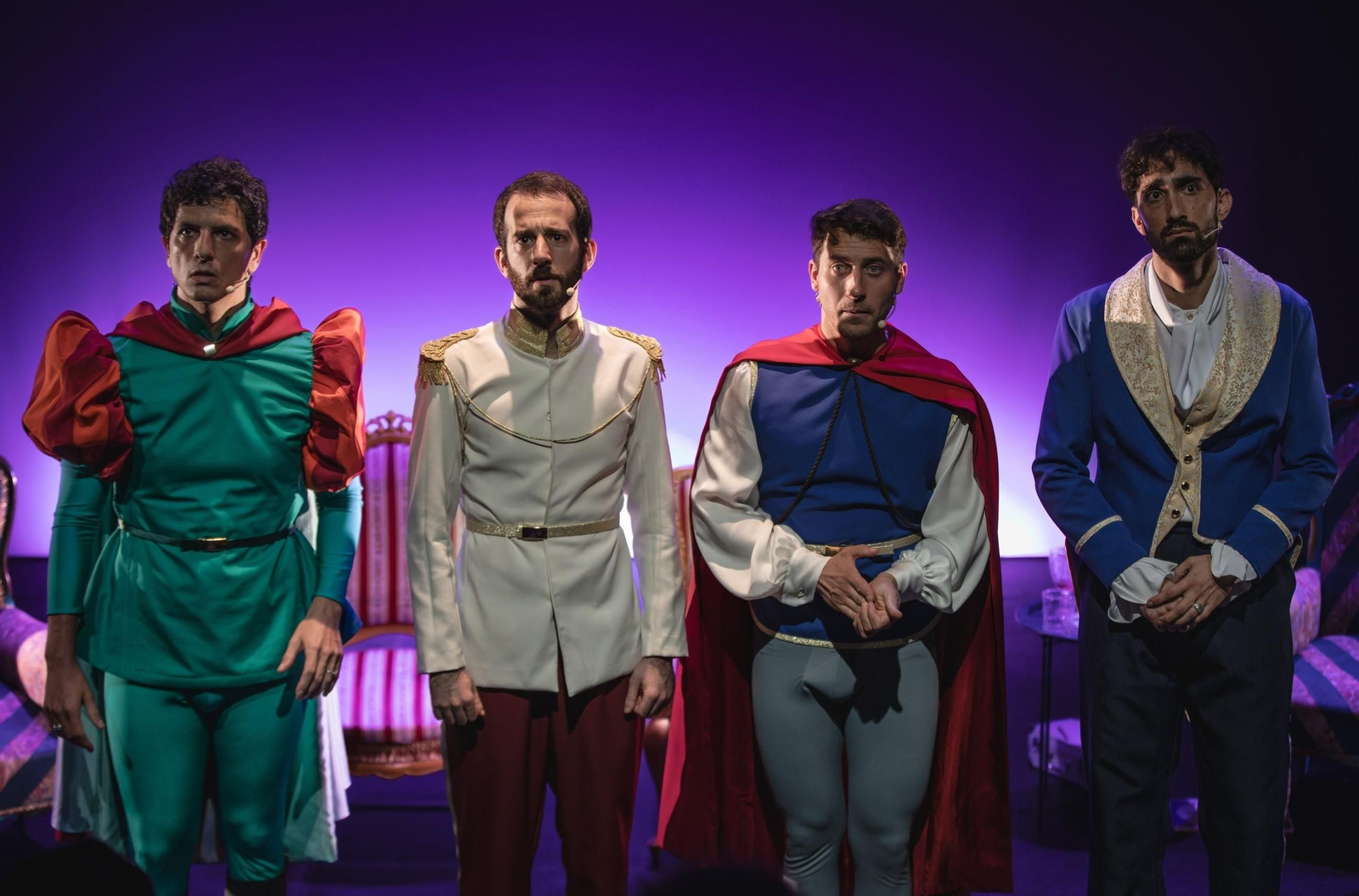 Los actores de la obra 'Ya me has tocado el cuento'.