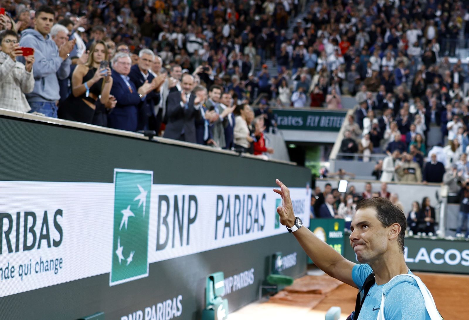 Las fotos del adiós de Nadal en Roland Garros