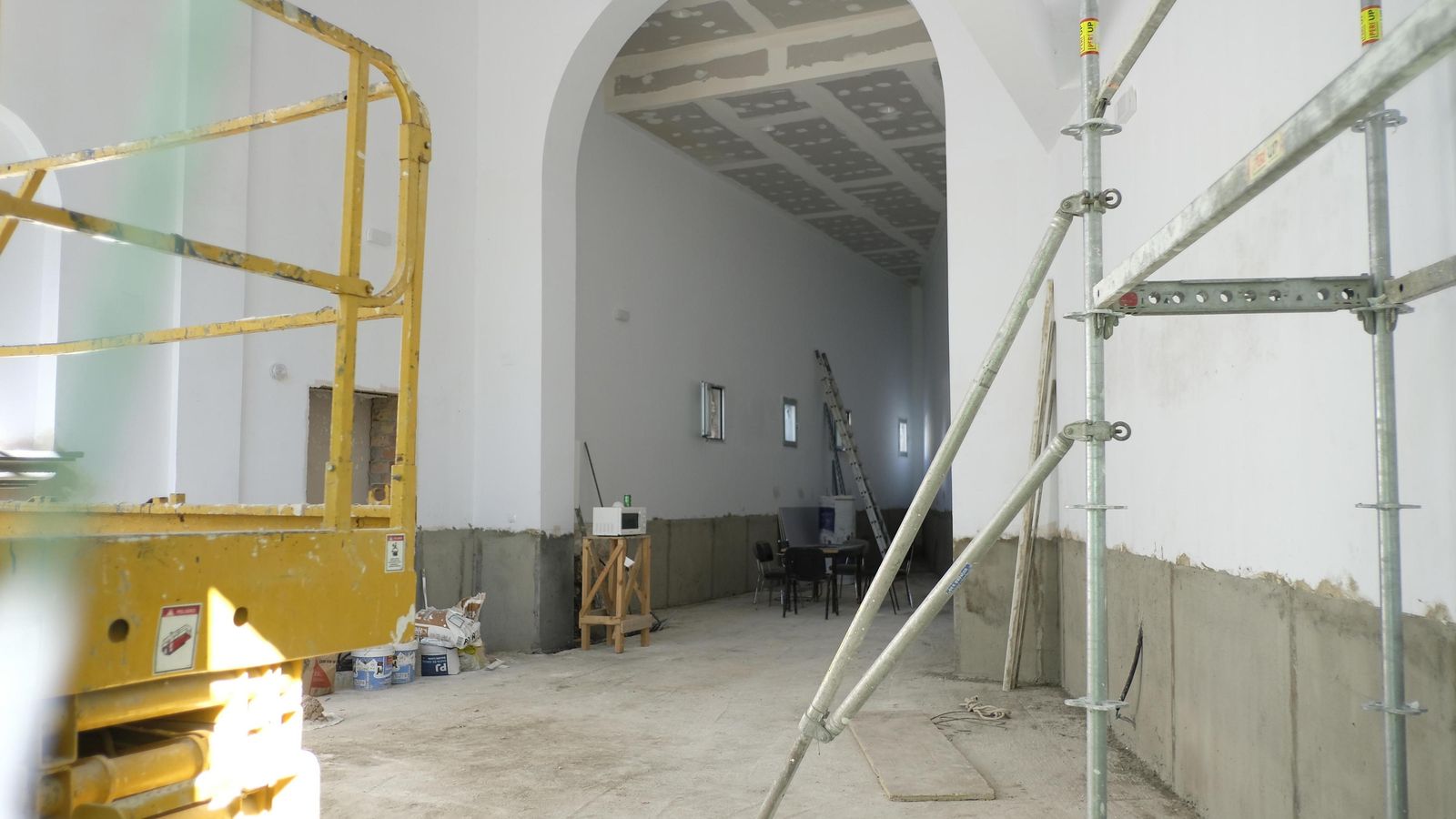 Capilla de la cofradía del Caído, anexa al colegio mayor universitario, ya rehabilitada.