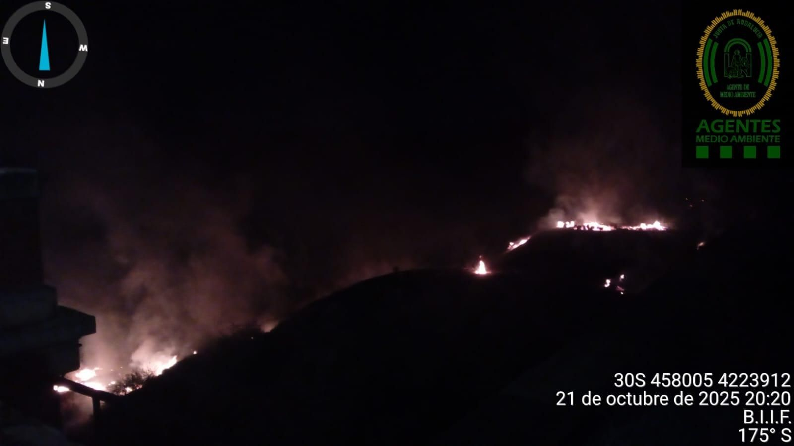 Incendio forestal Arquillos.