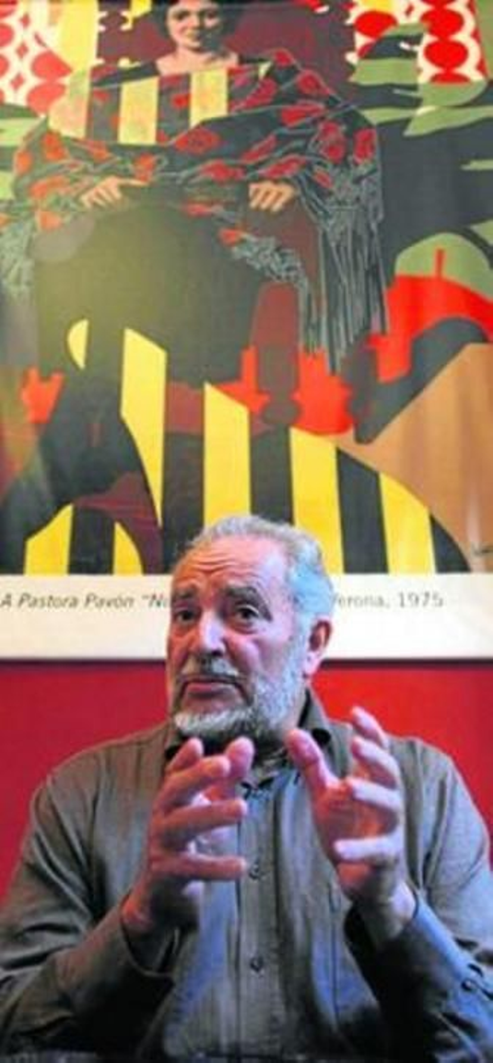 Julio Anguita, ayer durante la entrevista en el Ateneo.