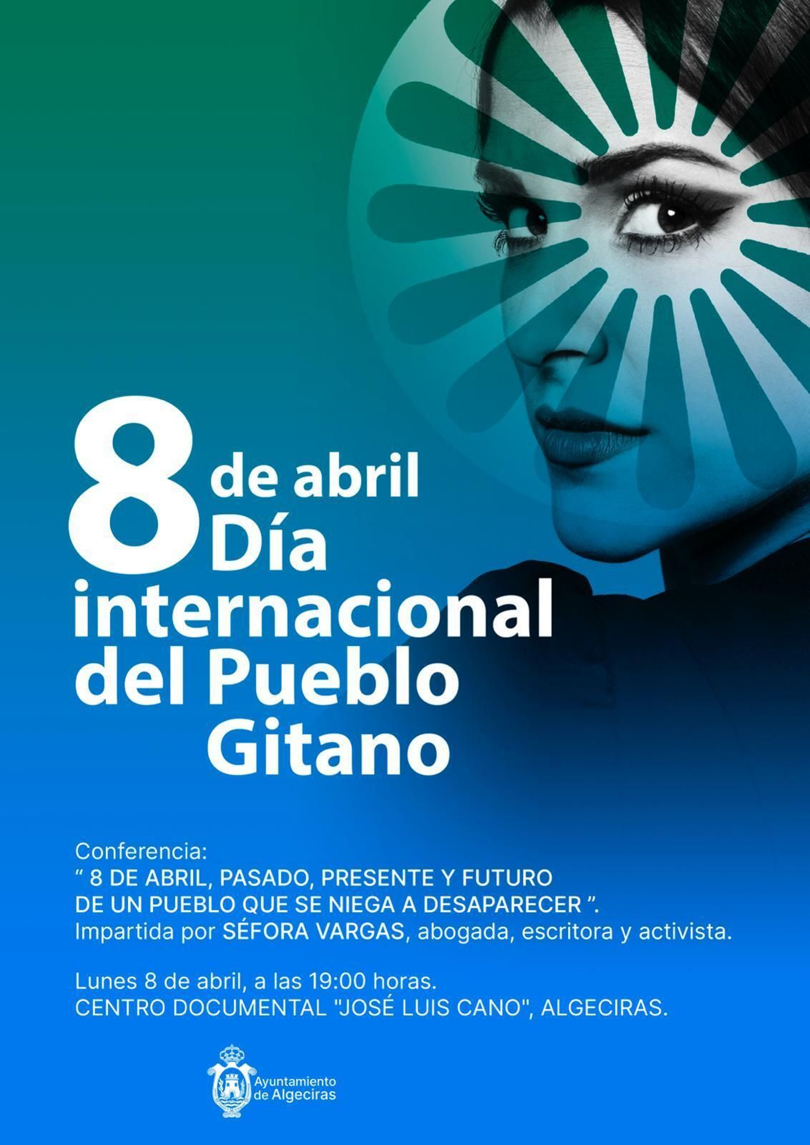 Cartel acto de conmemoración del pueblo gitano