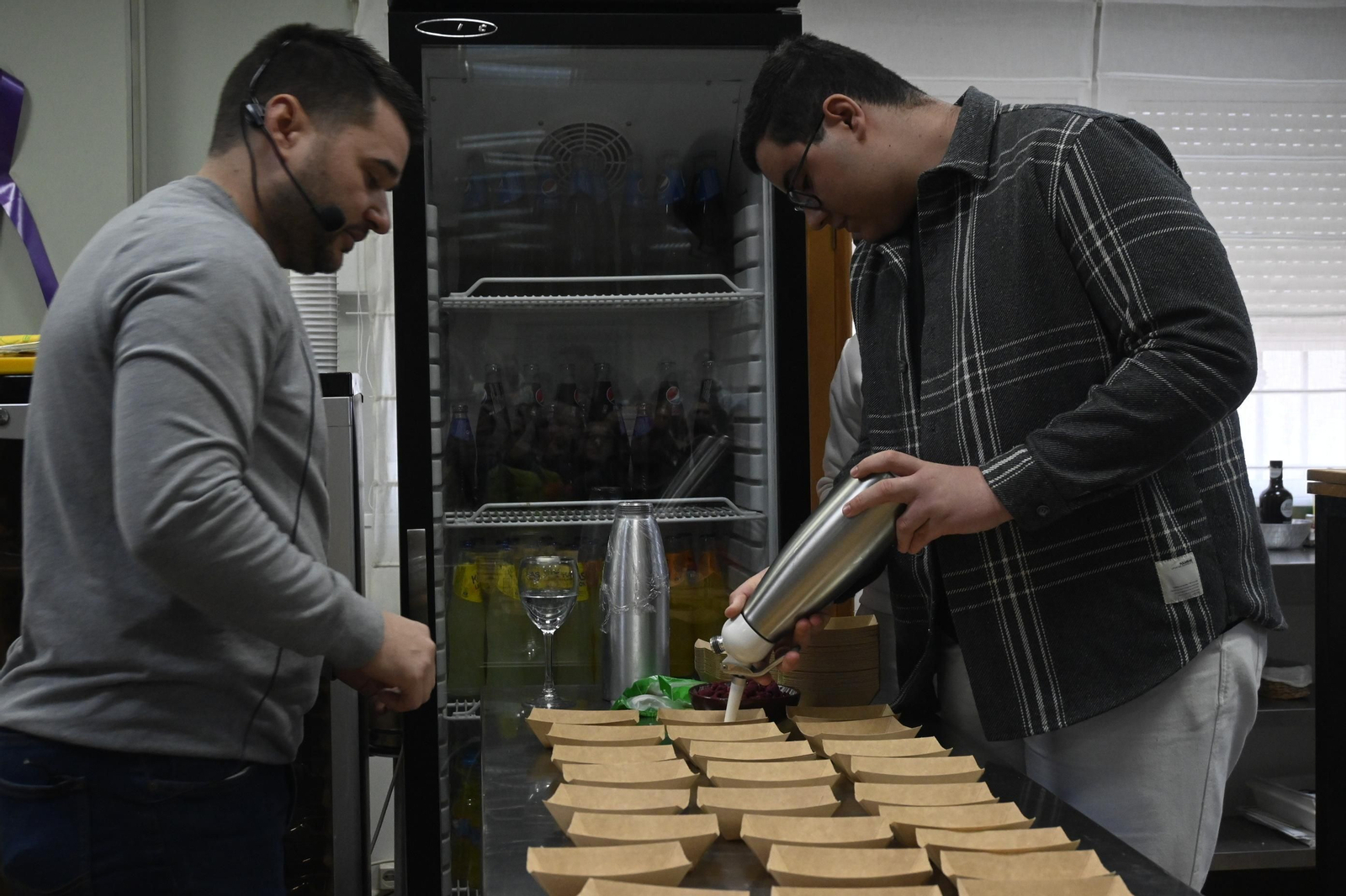 Jornada de cocineros en la Escuela de hostelería Virgen de Belén, en imágenes