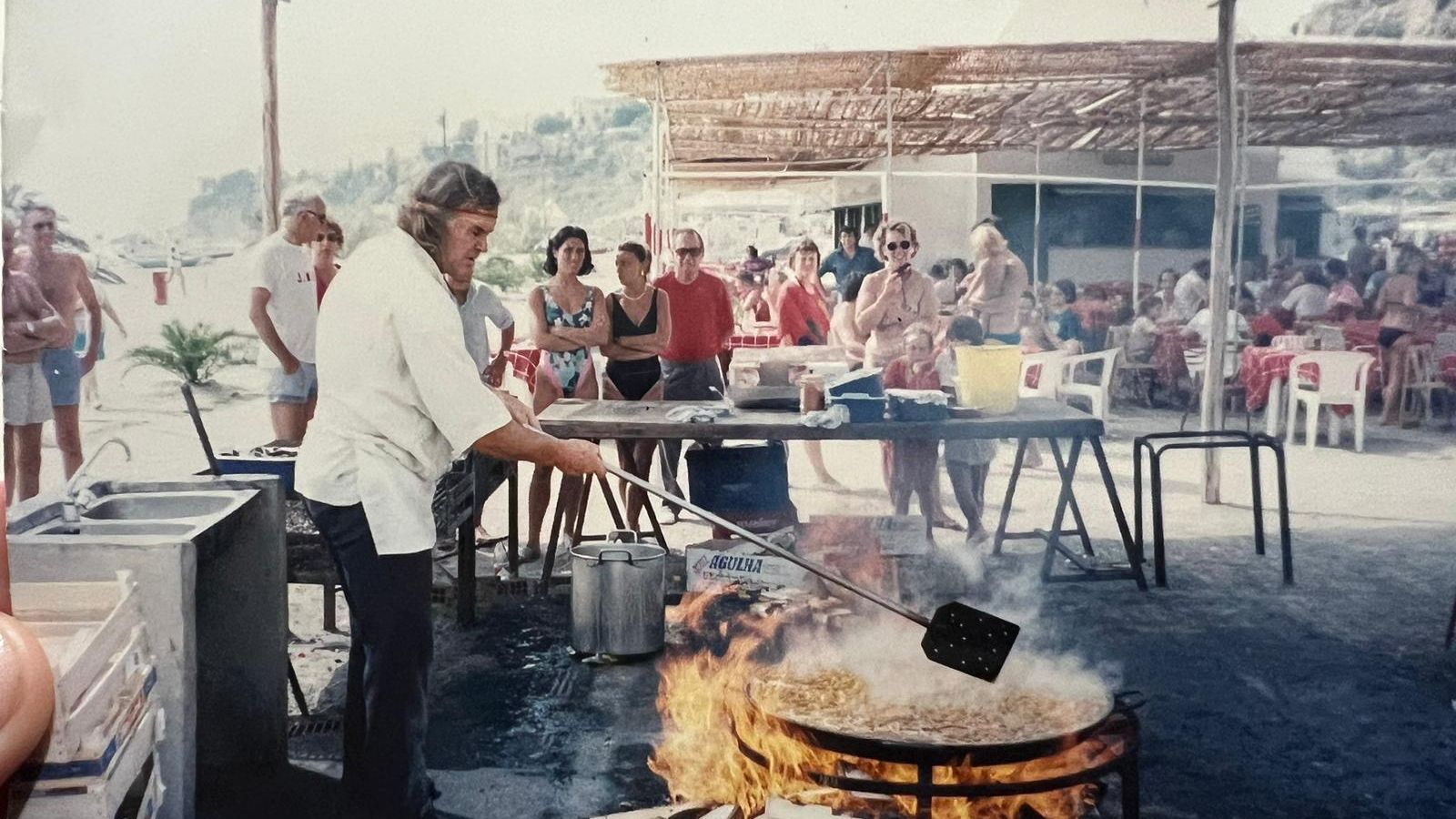 El chiringuito El Ayo en una imagen de los años 70.