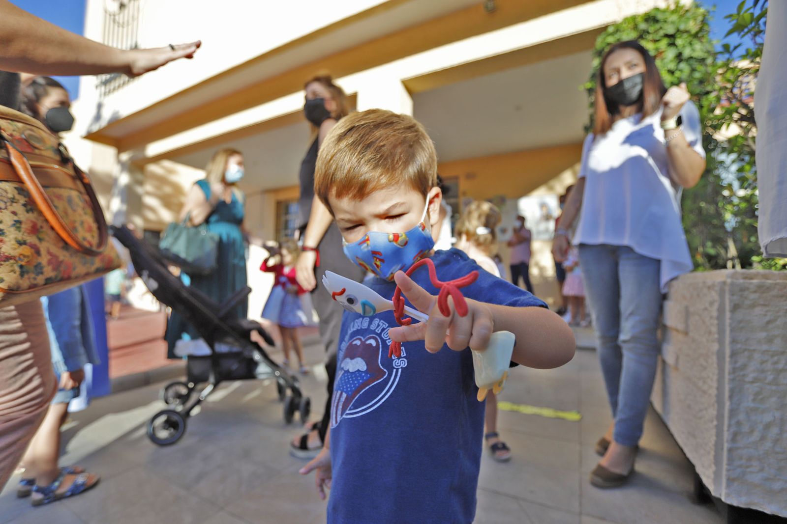 Imágenes de la vuelta al cole en las aulas de Huelva
