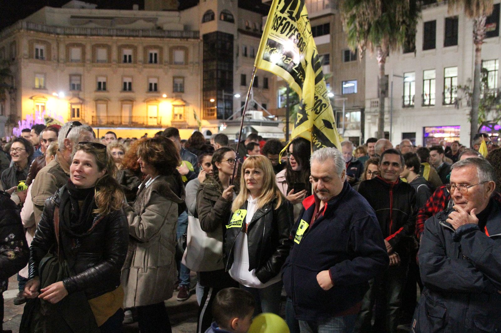 Imágenes de la manifestación contra los Fosfoyesos