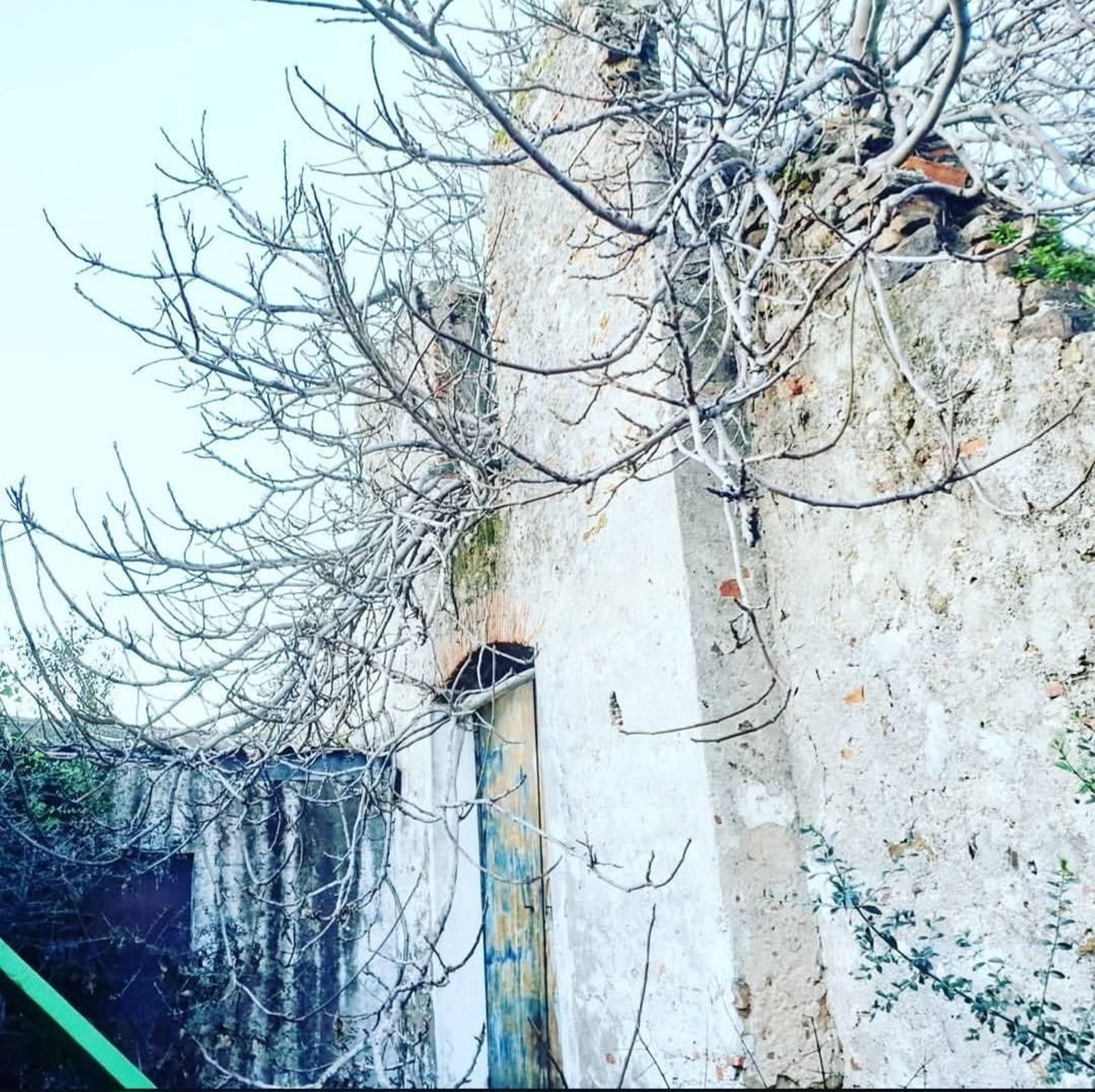 Los restos de la capilla de San Servando.