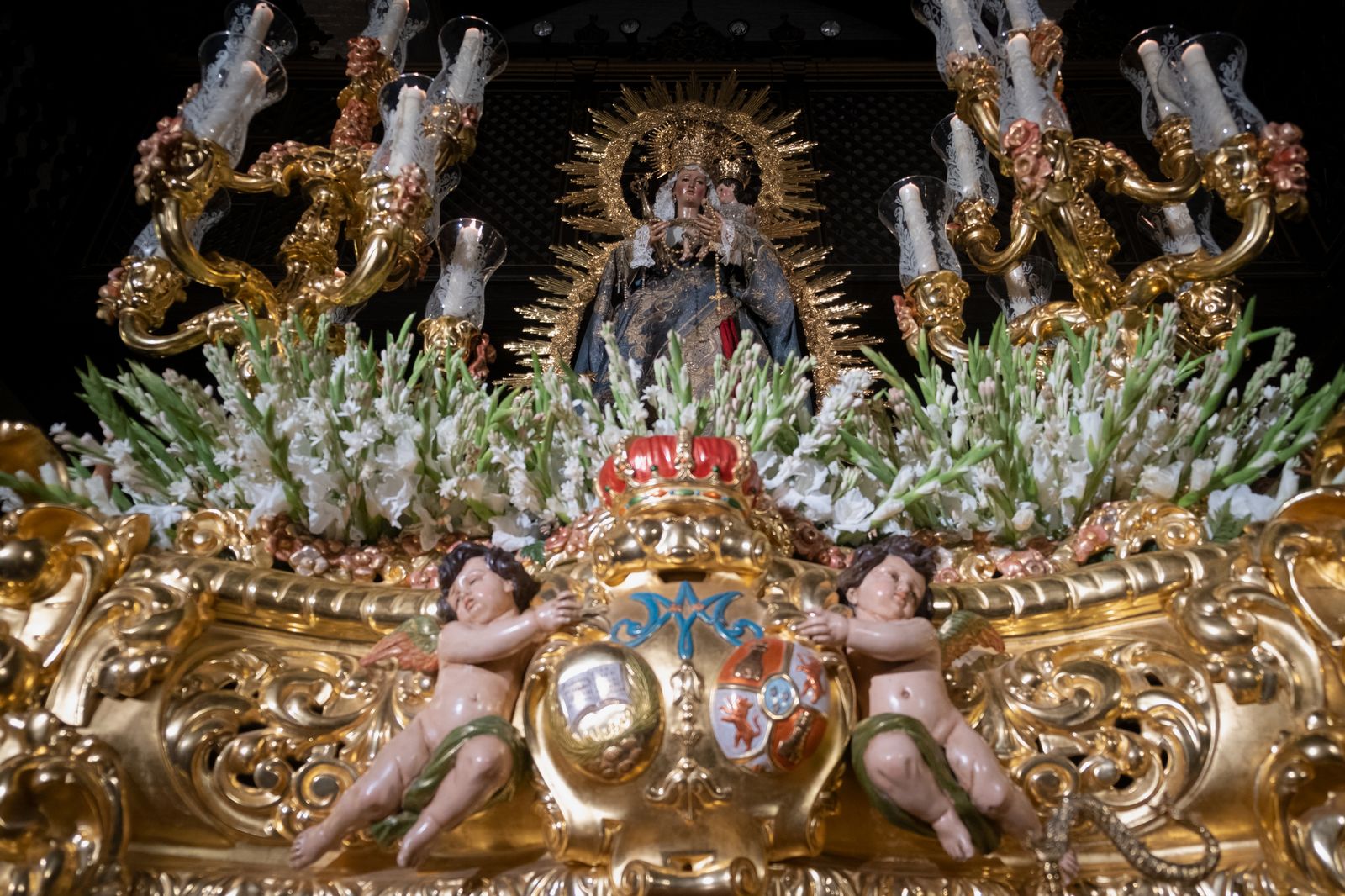Las imágenes de la procesión de la Virgen de la Luz, en San Esteban