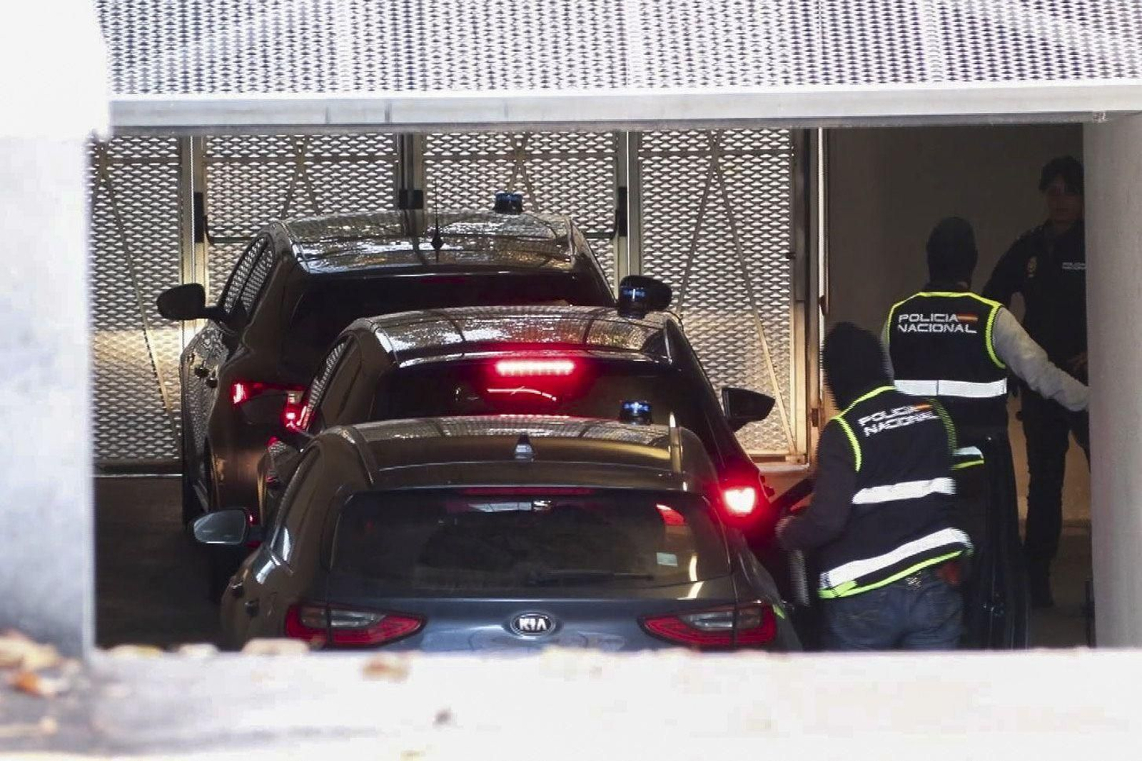 Llegada de los detenidos a testificar hace unos días.