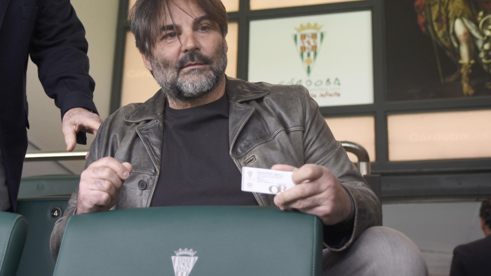 Queco, en un acto en El Arcángel.