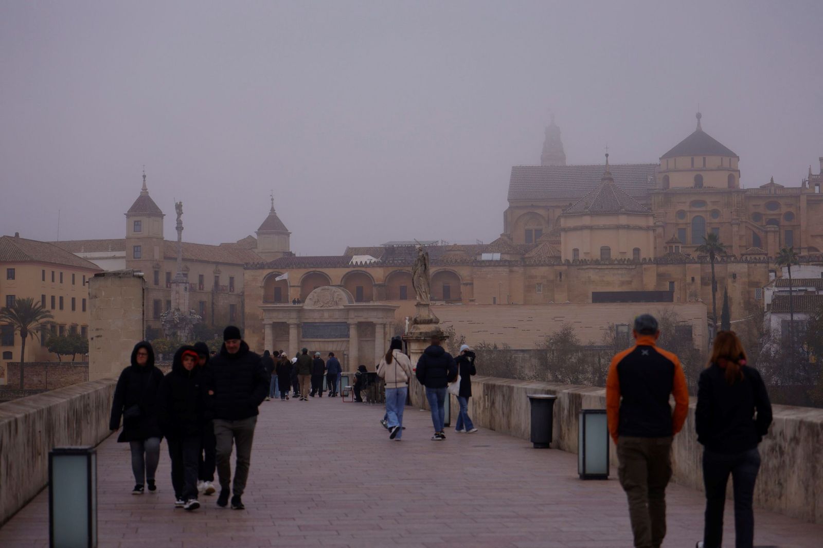 Córdoba amanece bajo la niebla el último día de 2025, en fotos