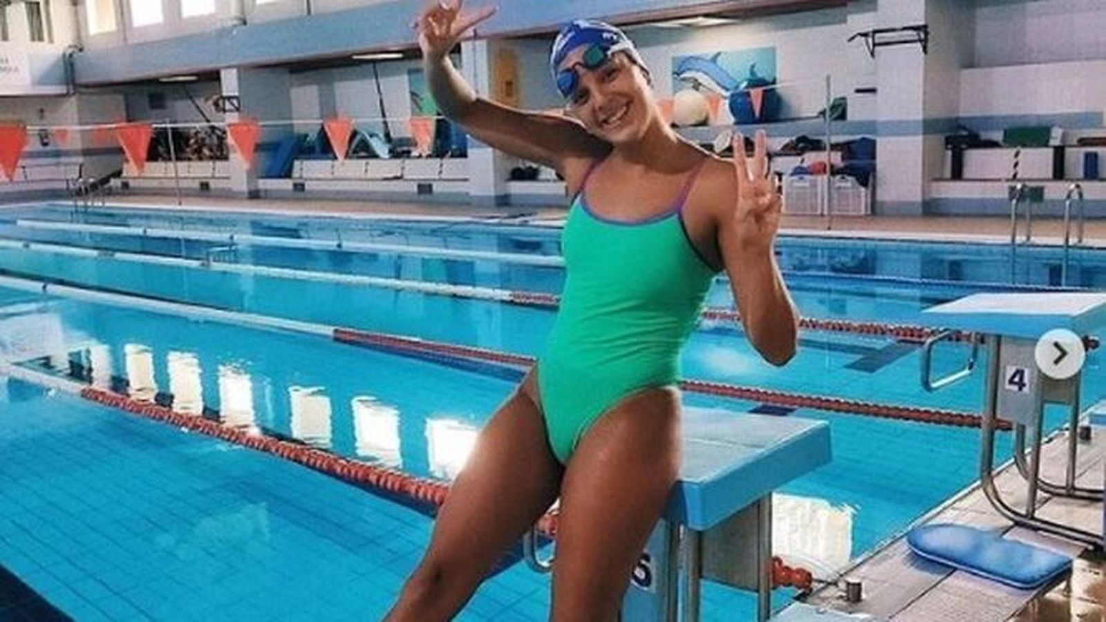 María de Valdés, en una competición durante este año.