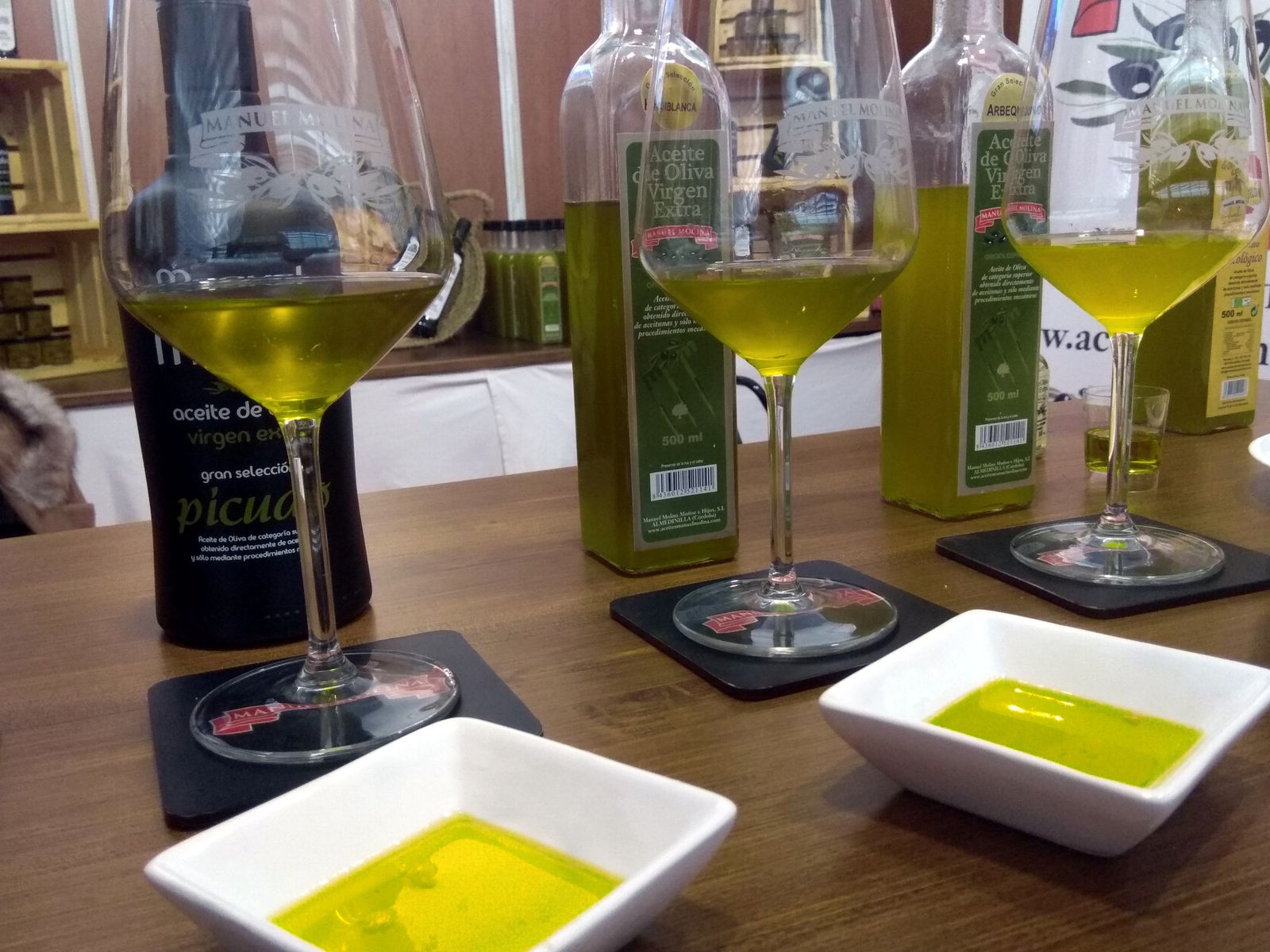 Muestras de aceite de Zufre.