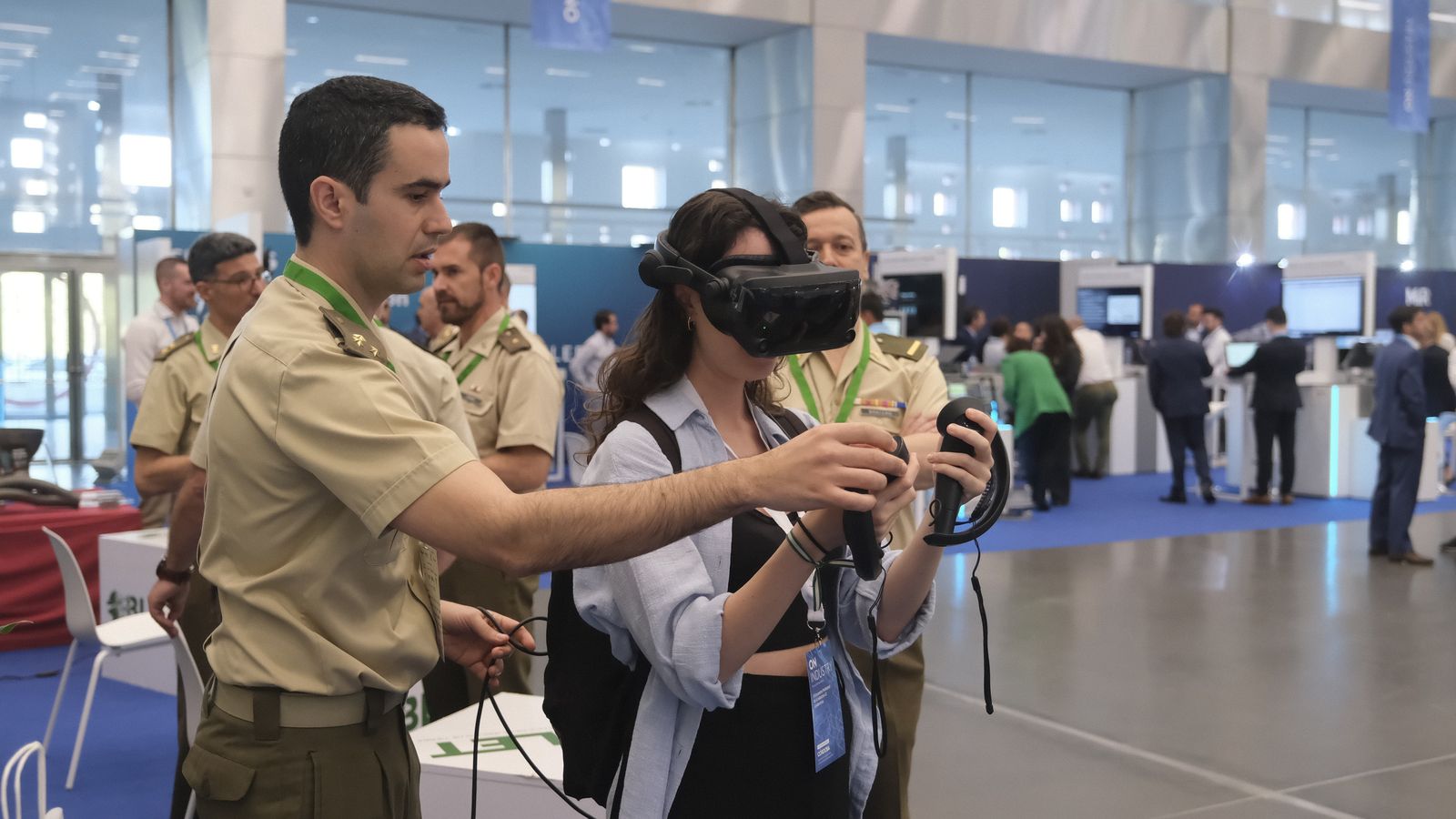 Prueba con gafas de realidad virtual.