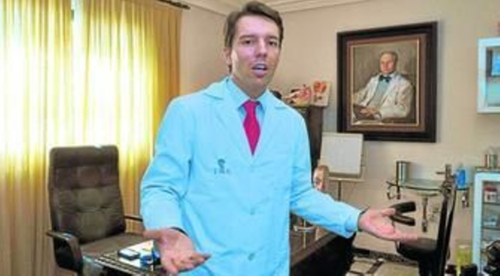 Pablo Muñoz-Cariñanos, en el mismo despacho en el que el 16 de octubre de 2000 asesinaron a su padre.