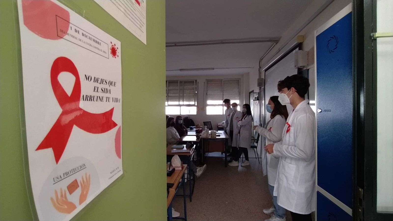 Día Mundial de la Lucha contra el Sida en el IES Sancti Petri de San Fernando