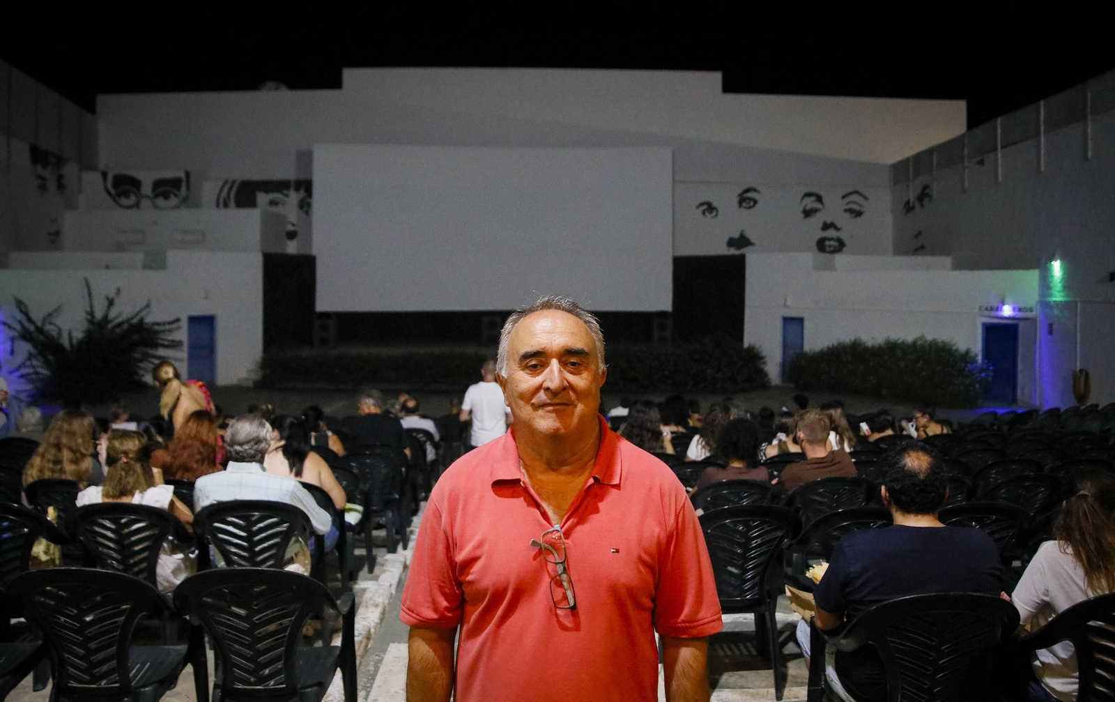 Imágenes de la última proyección en el cine de verano de Garrucha Imágenes de la última proyección en el cine de verano de Garrucha