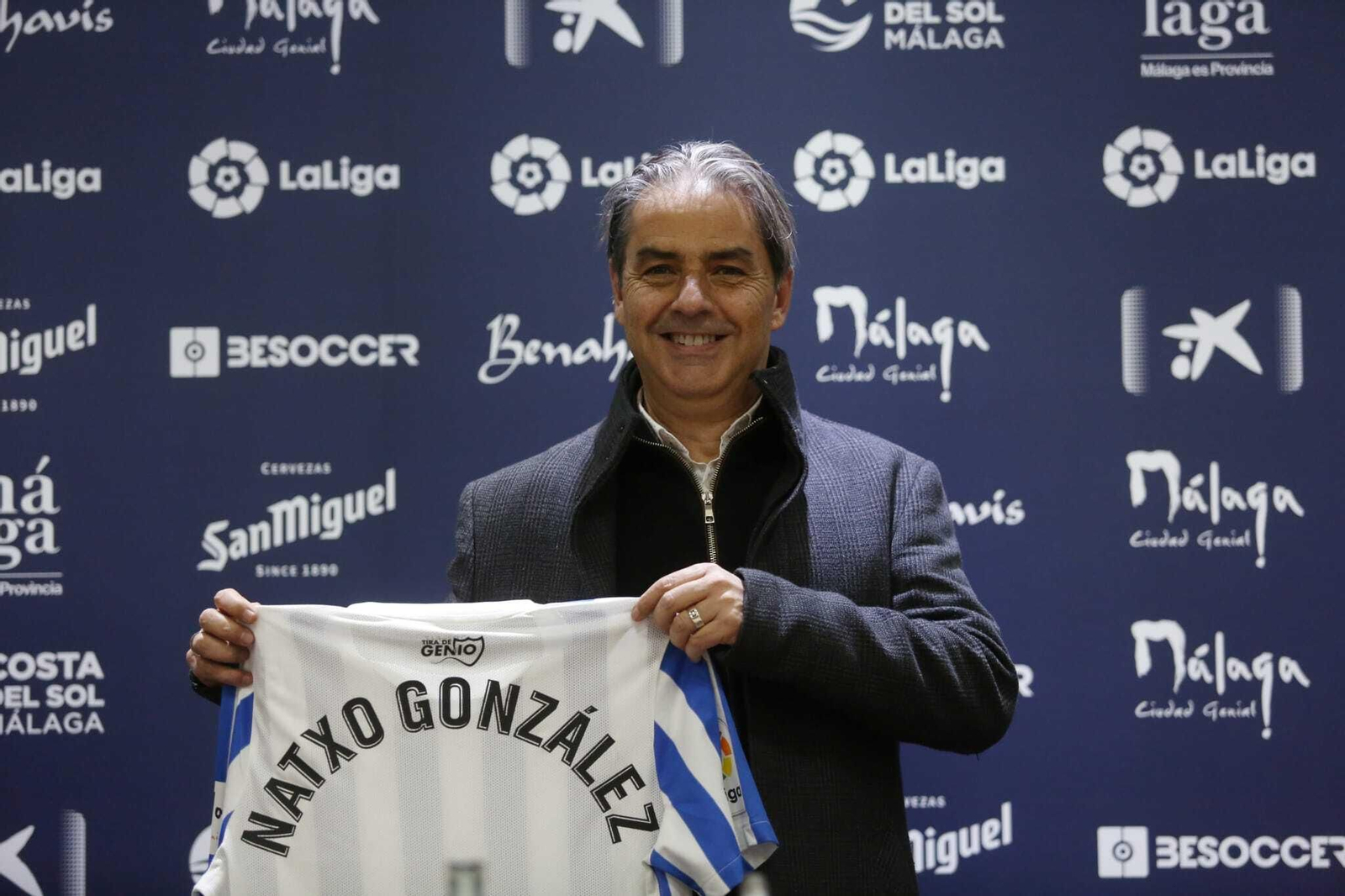 Las fotos de la presentación de Natxo González con el Málaga CF