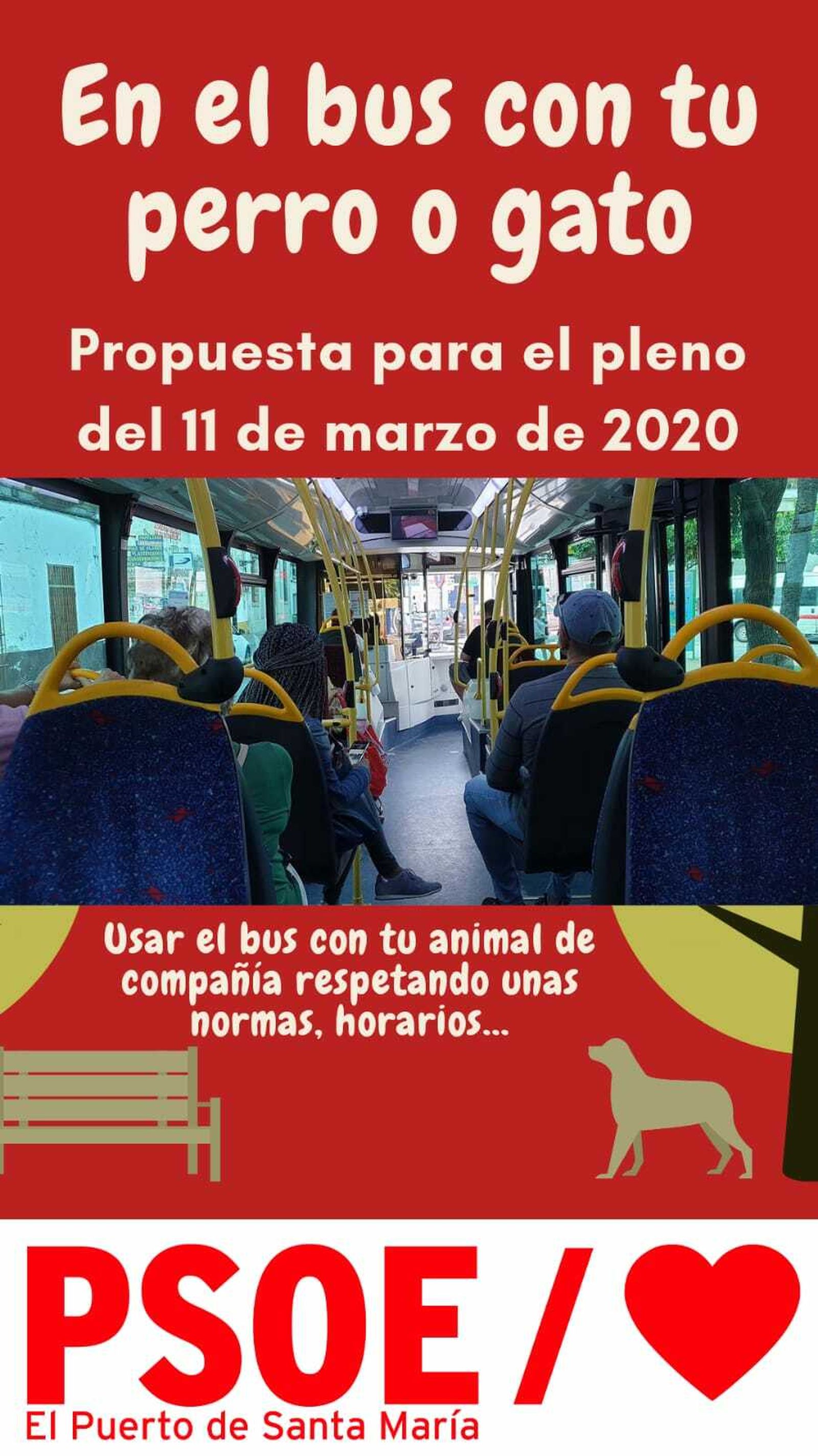Cartel de la moción que presentará el PSOE en el próximo pleno.