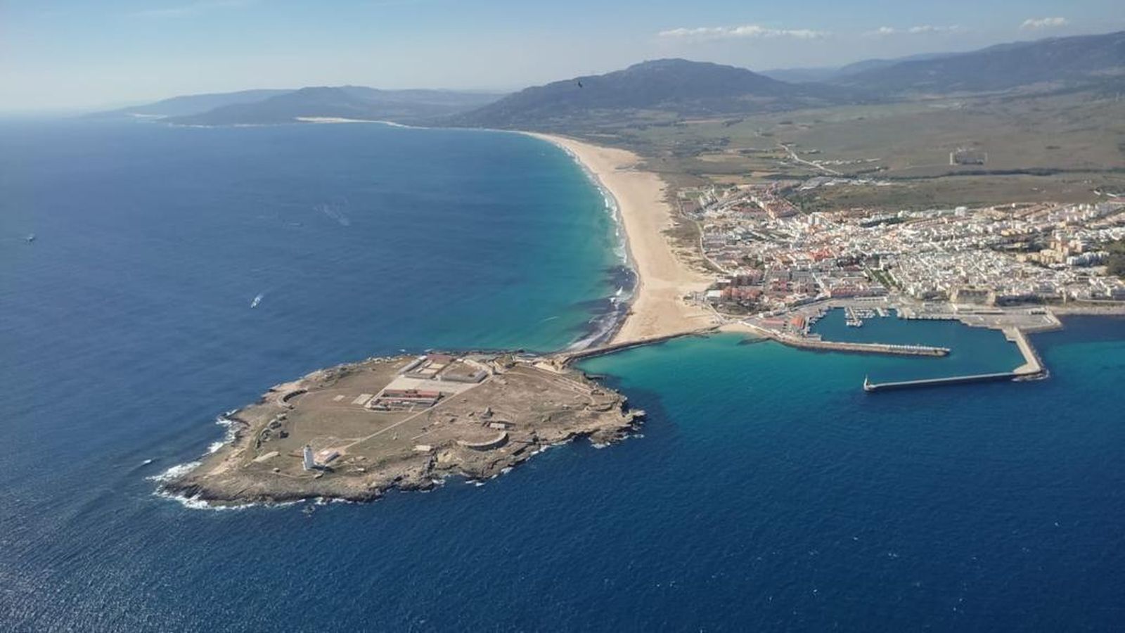 Tarifa, desde el airea.