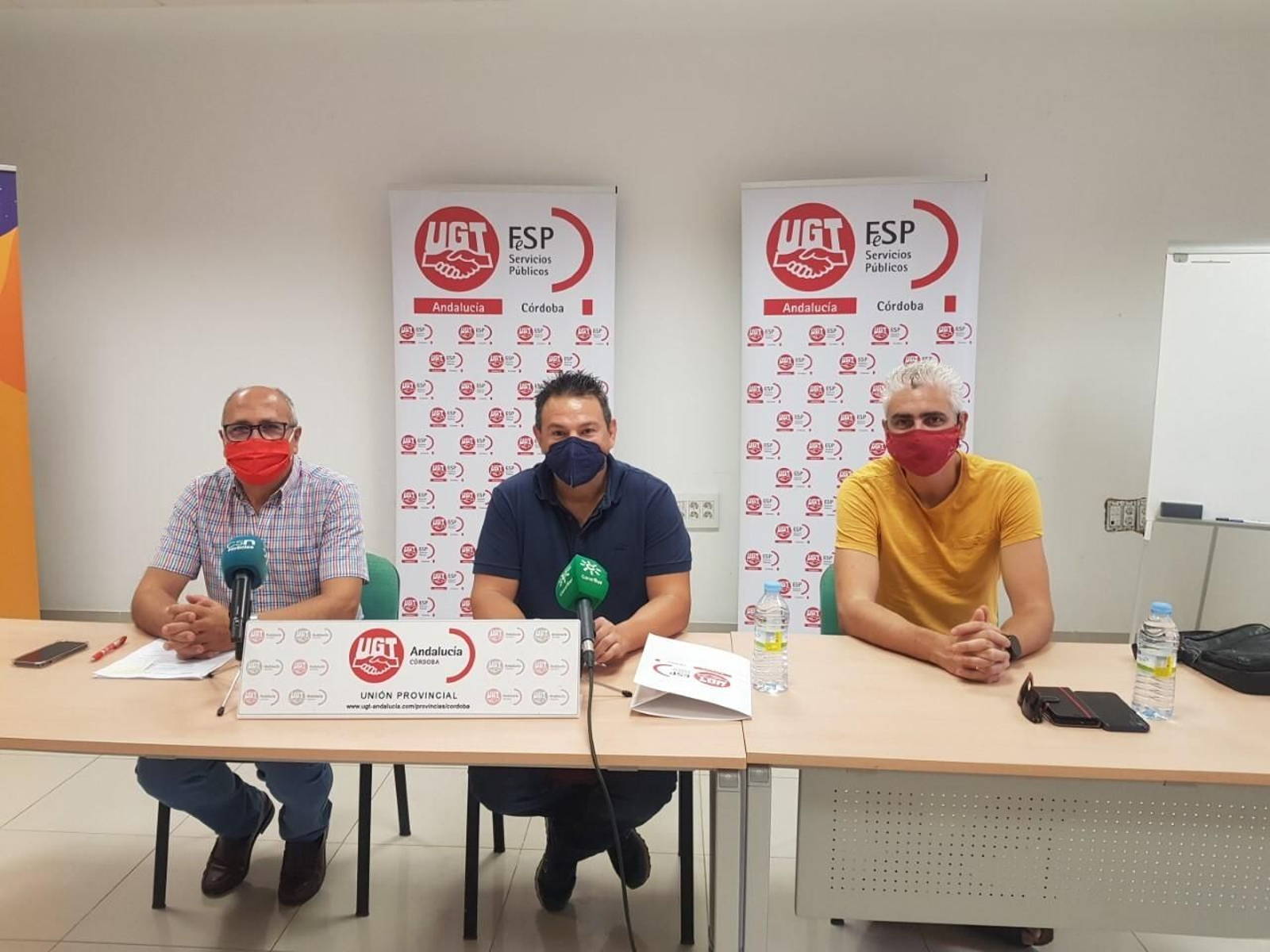 Representantes de UGT de Córdoba en su valoración del nuevo curso.