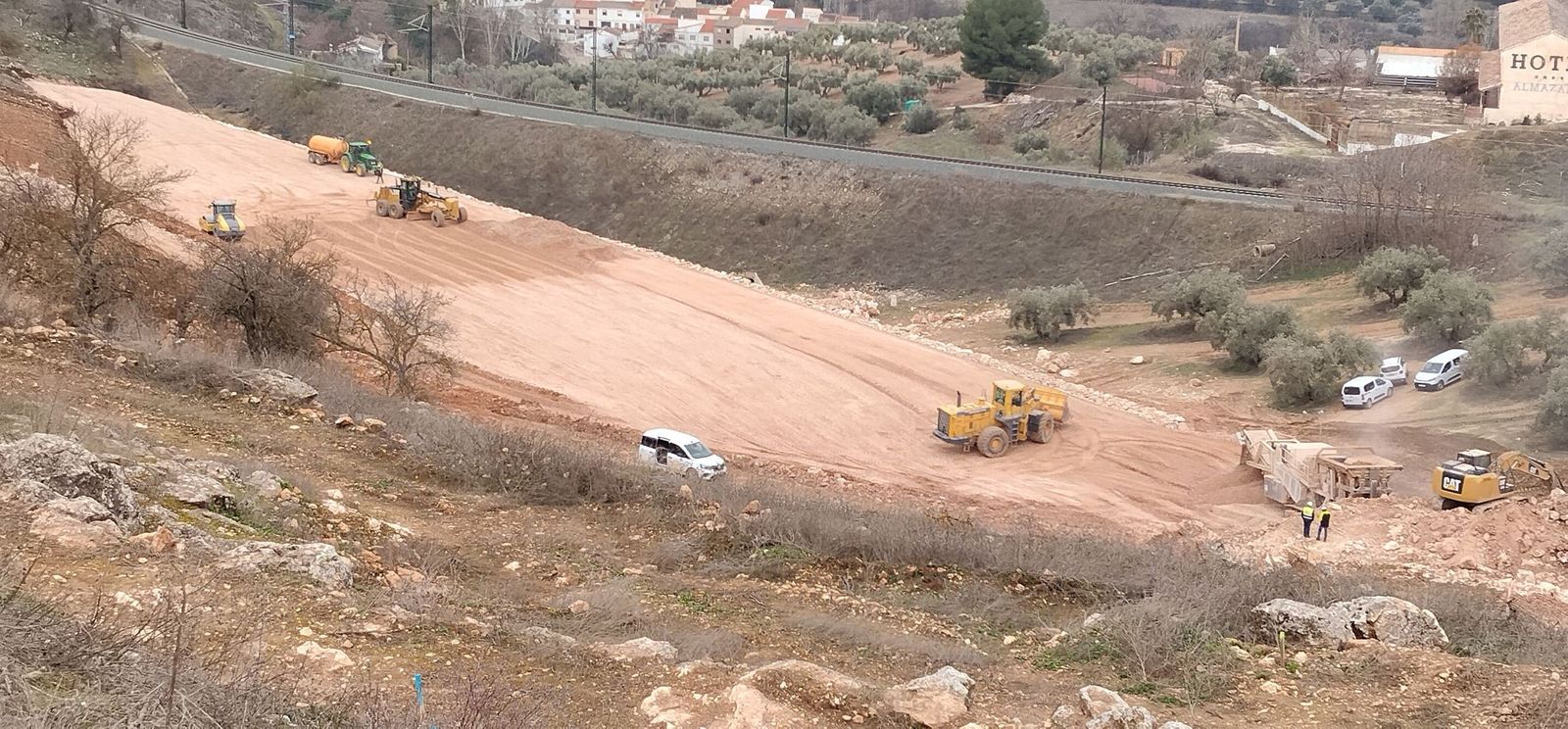 Obras en la Variante de Loja en el tramo de Riofrío