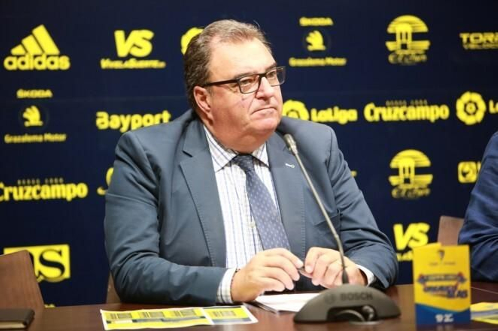 Santiago Pozas, ya ex director general del Cádiz.