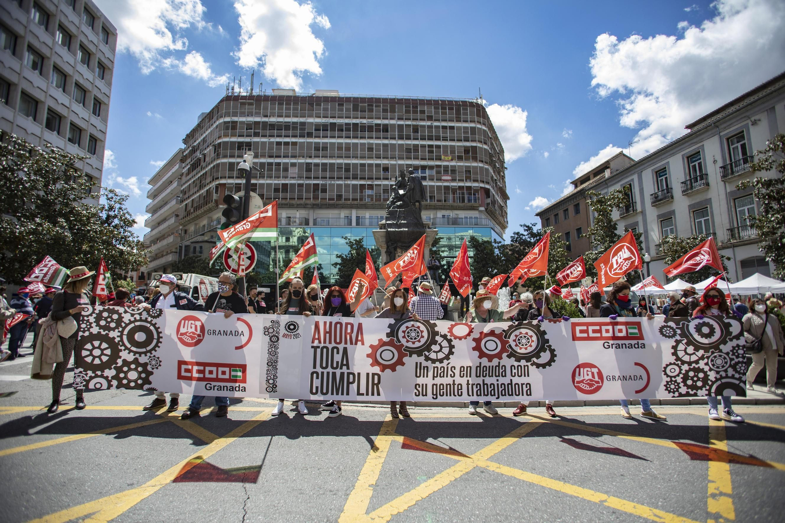 Fotos: Manifestación del 1º de Mayo en Granada