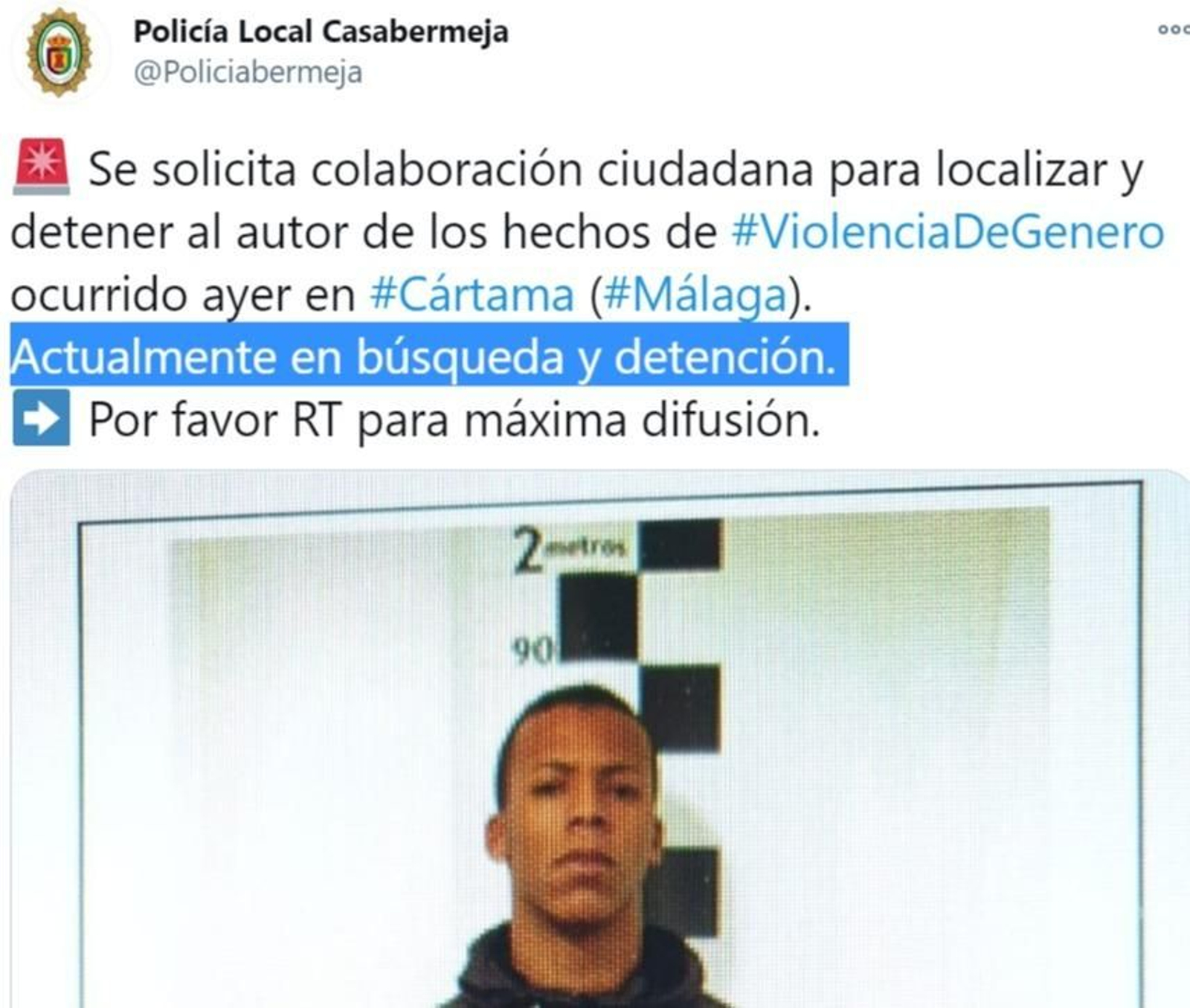 Piden colaboración ciudadana para encontrar al hombre que roció con ácido a dos mujeres en Cártama